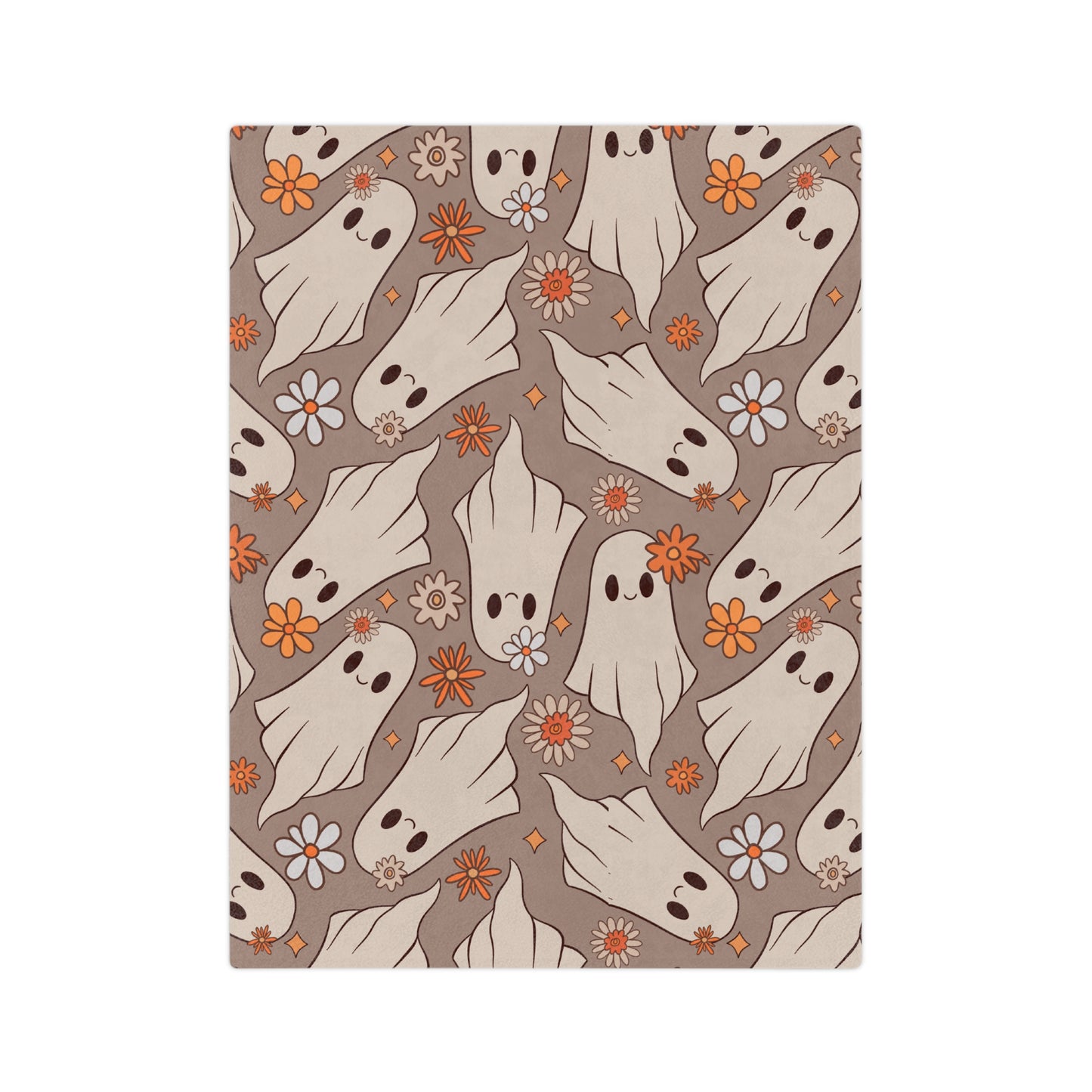 Flowers & Ghosts Throw Blanket