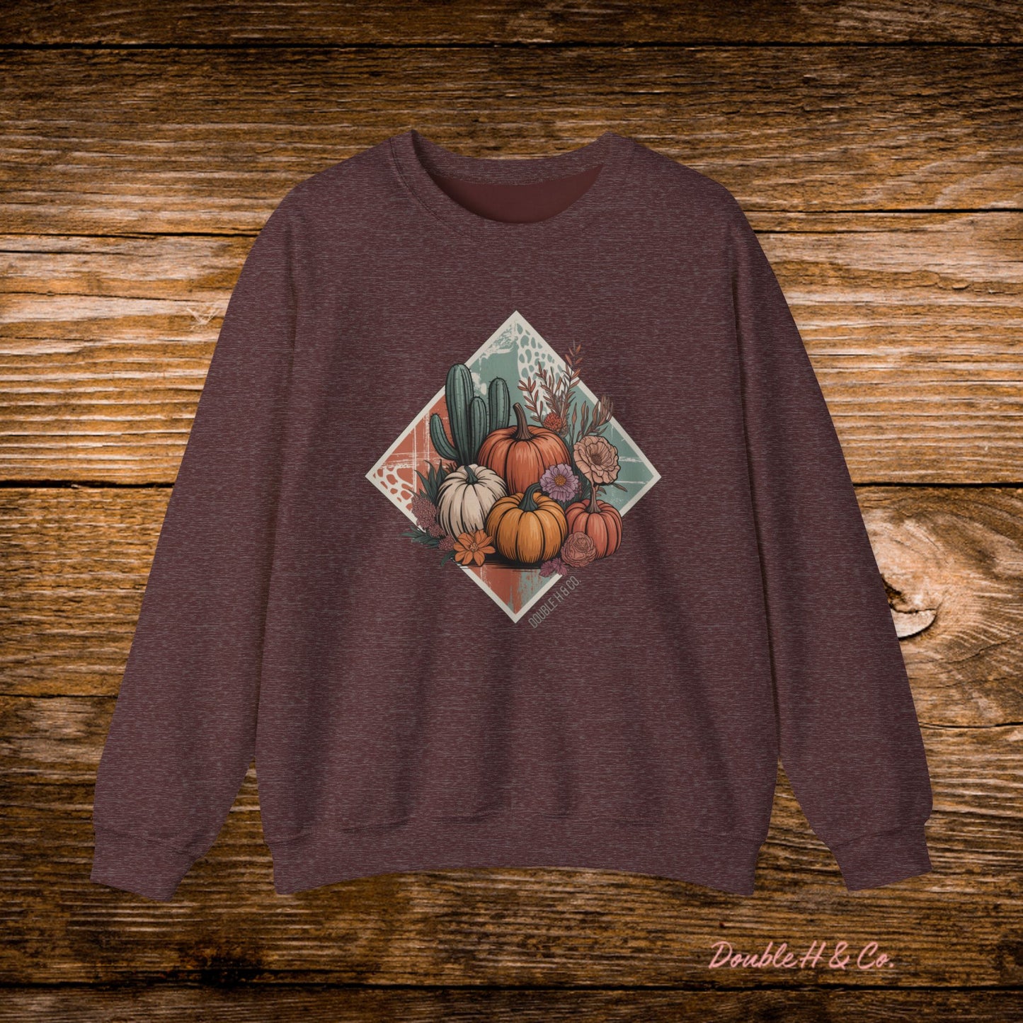 Rustic Fall Pumpkin Crewneck