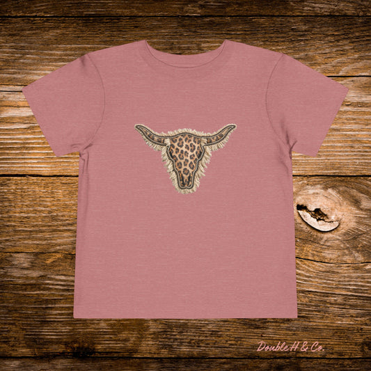 Leopard Longhorn Toddler Tee
