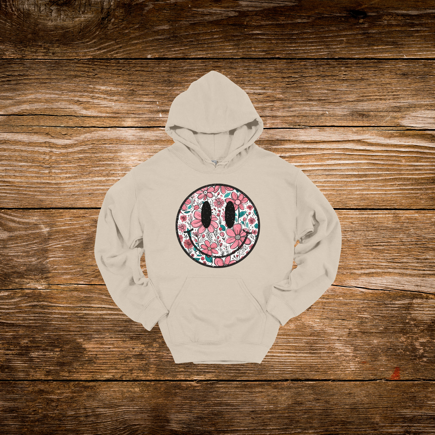 Daisy Smiley Face Hoodie