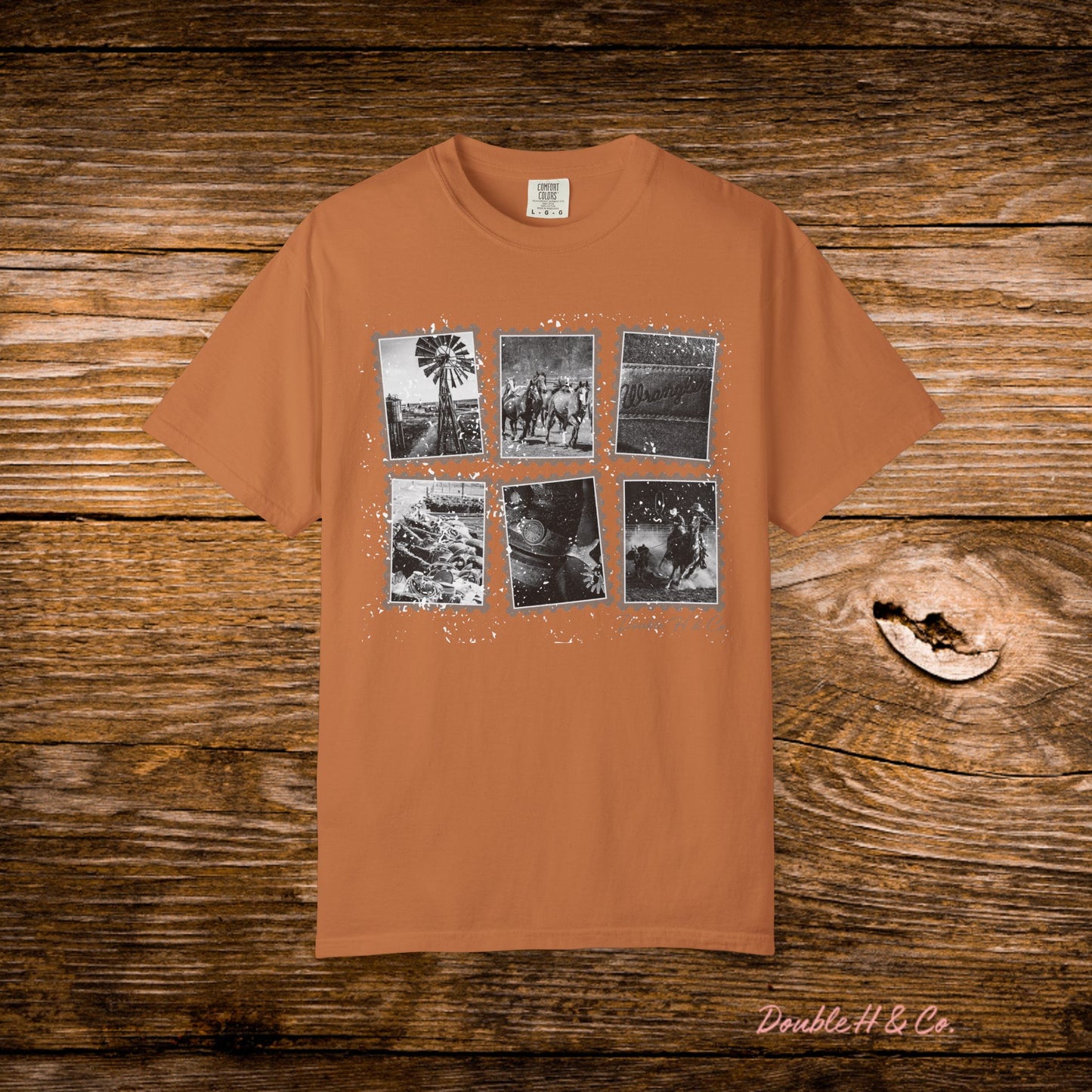 Rustic Postage Stamp Tee