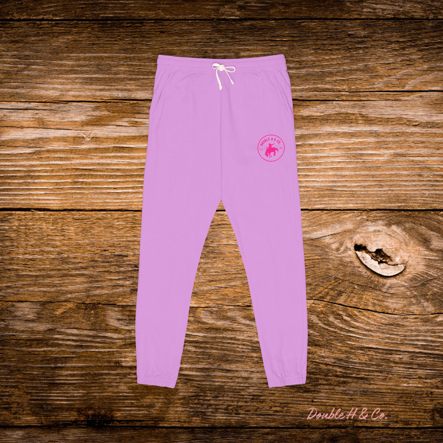 Double H & Co Embroidered Joggers