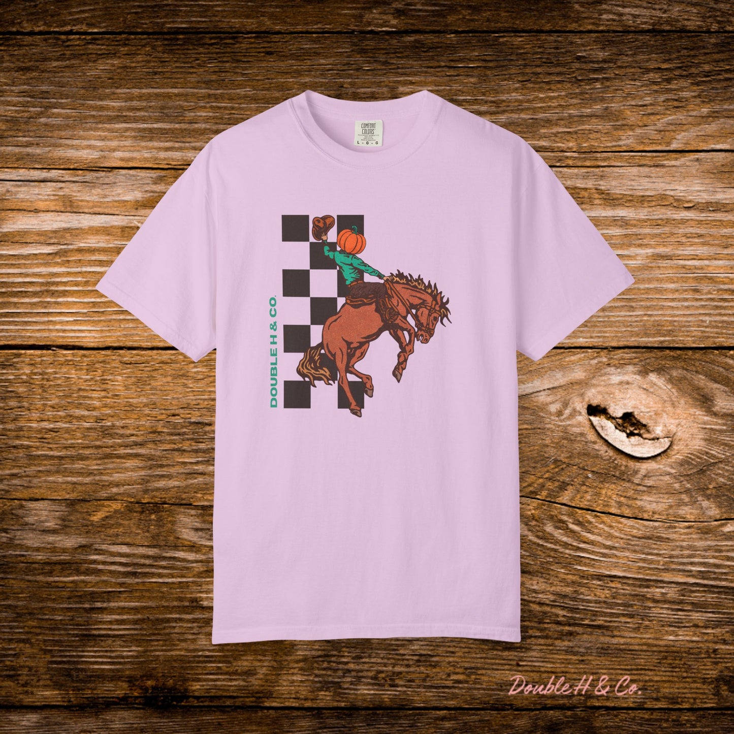 Pumpkin Bucking Horse Tee