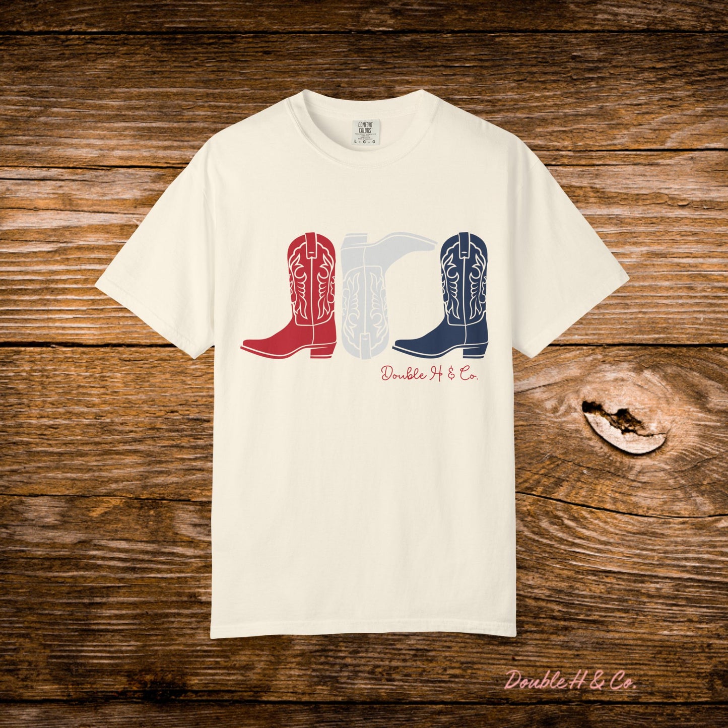 Patriotic Cowboy Boots Tee