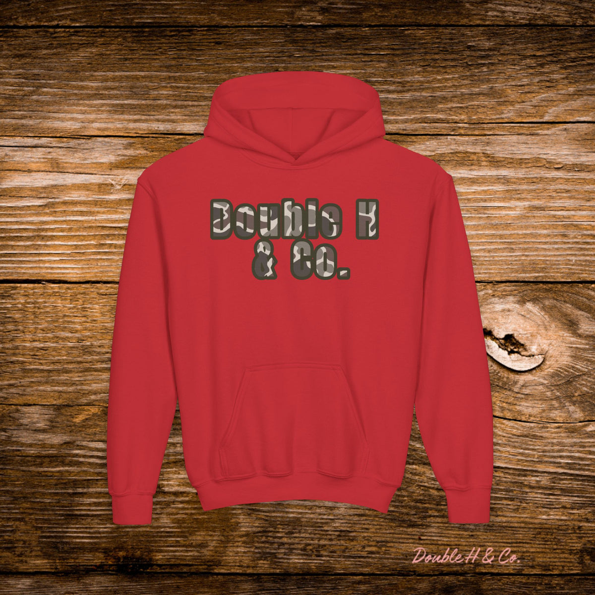 Youth Camo Double H & Co. Hoodie