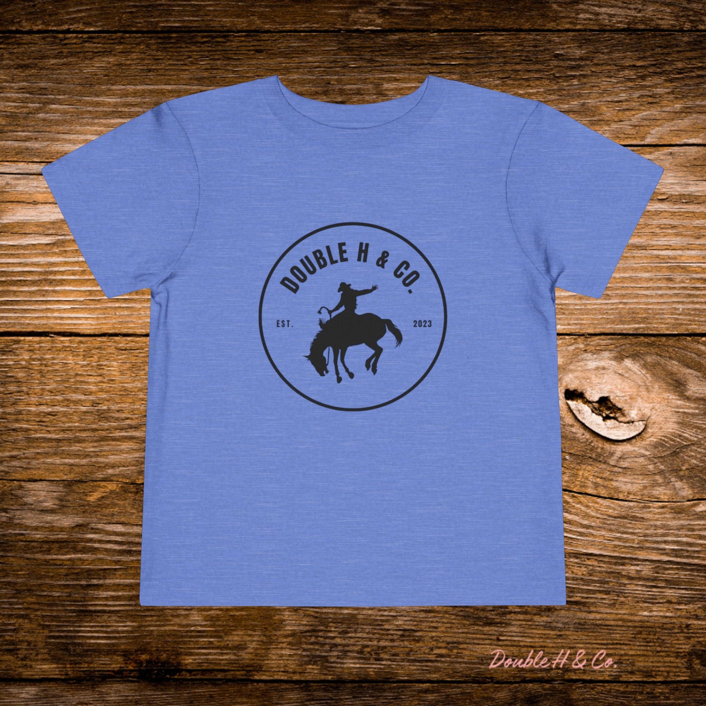 Black Double H & Co Logo Toddler Tee