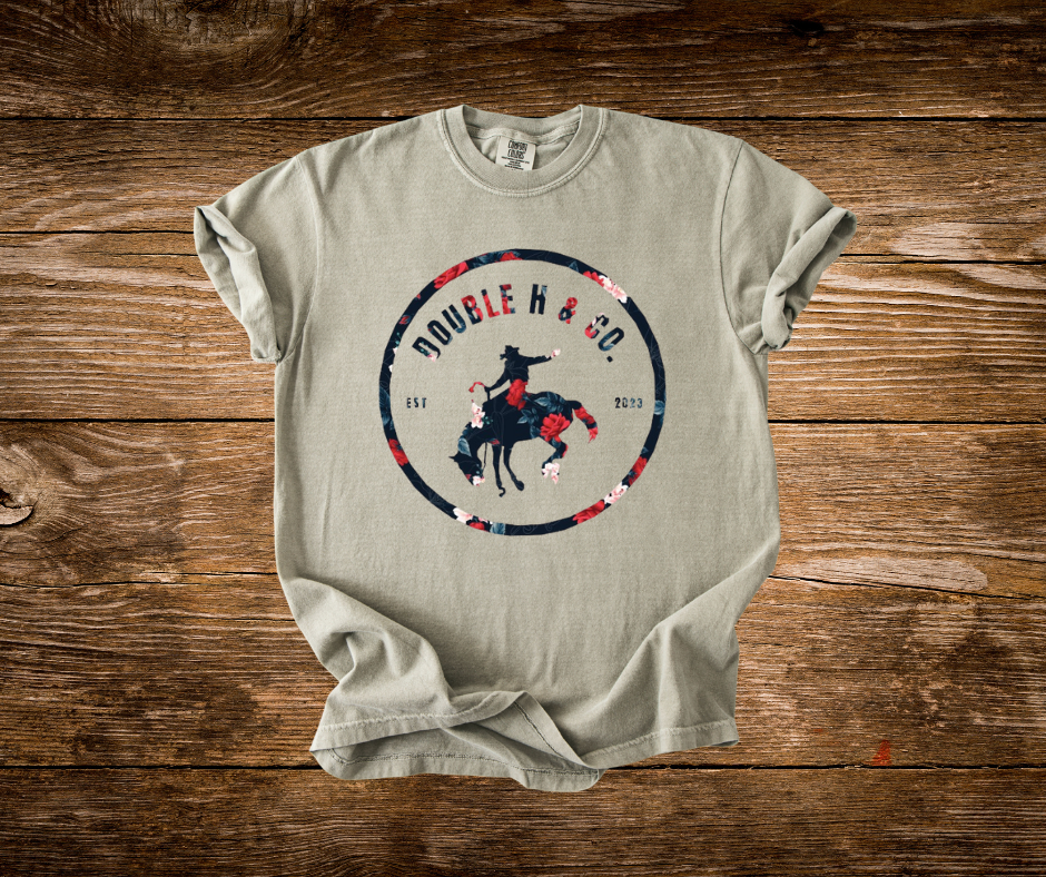 Pattern Double H & Co Logo Tee