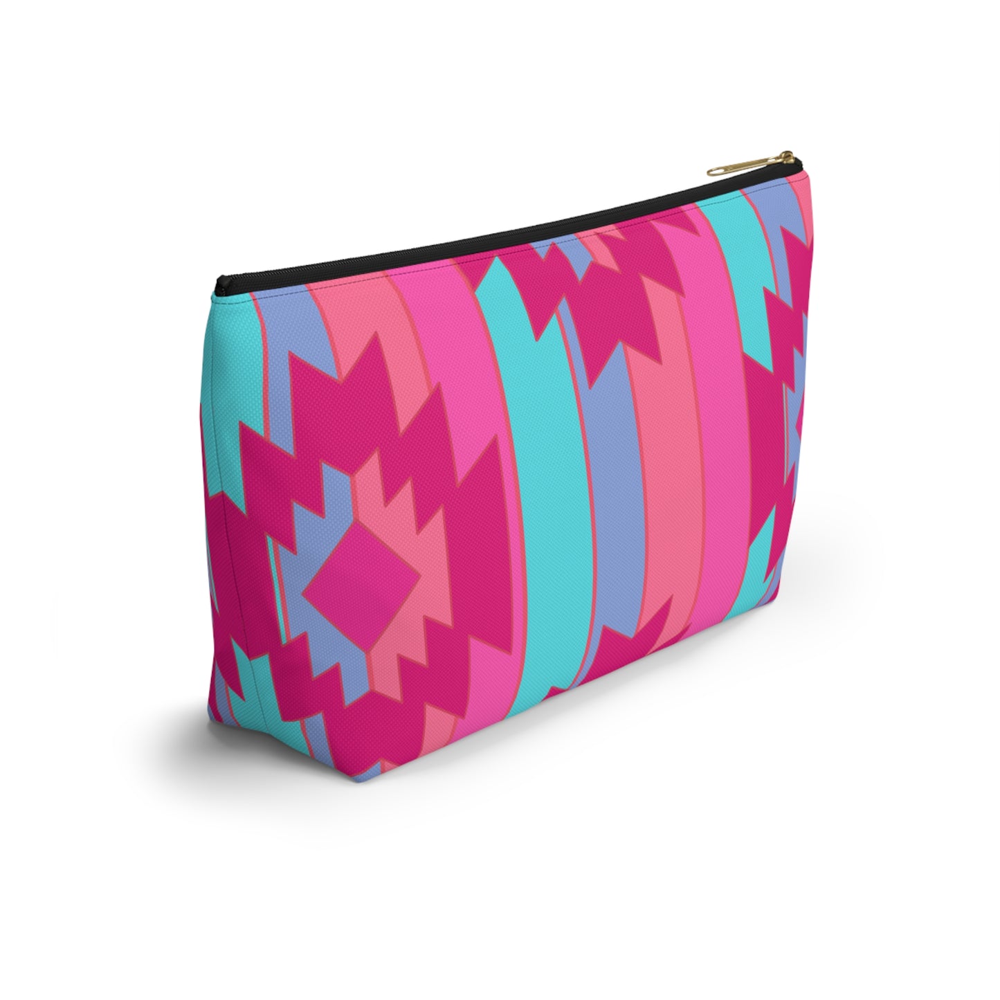 Hot Pink Aztec Cosmetic Bag