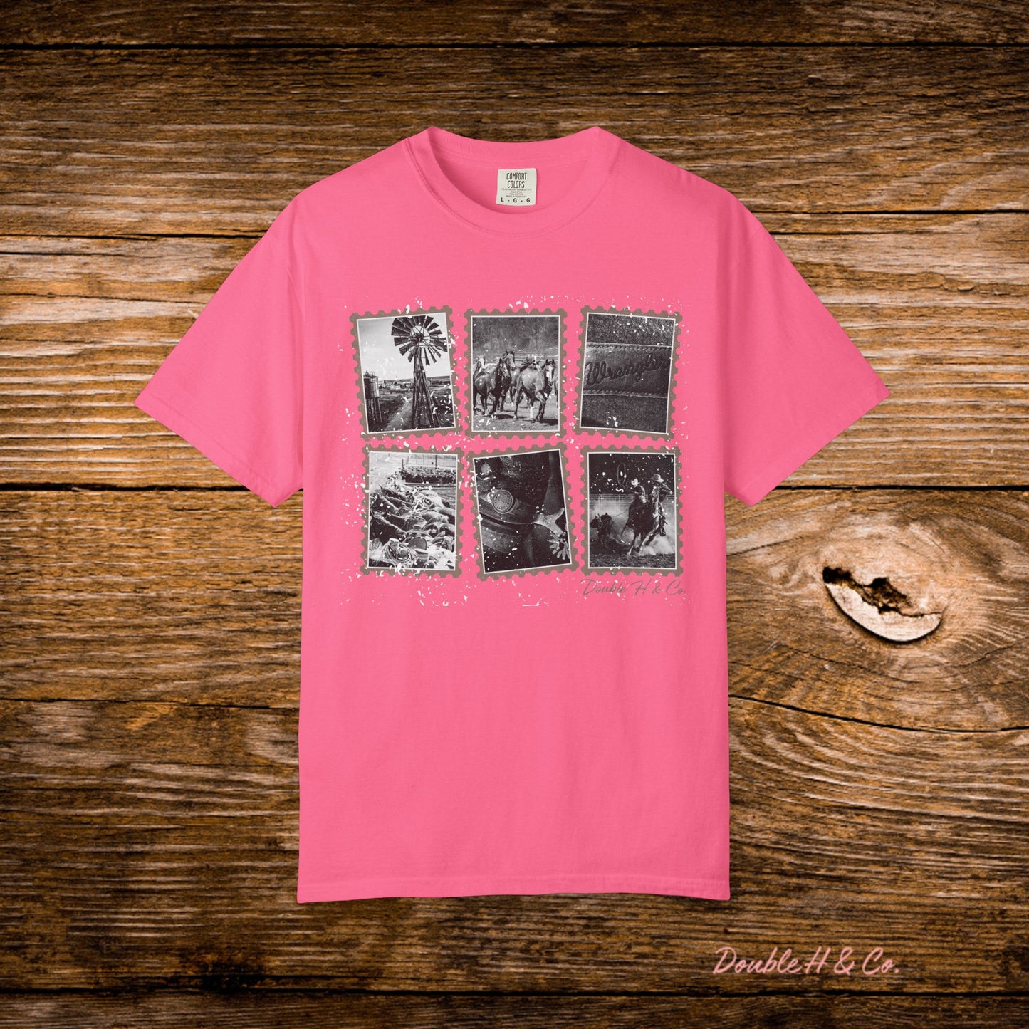 Rustic Postage Stamp Tee