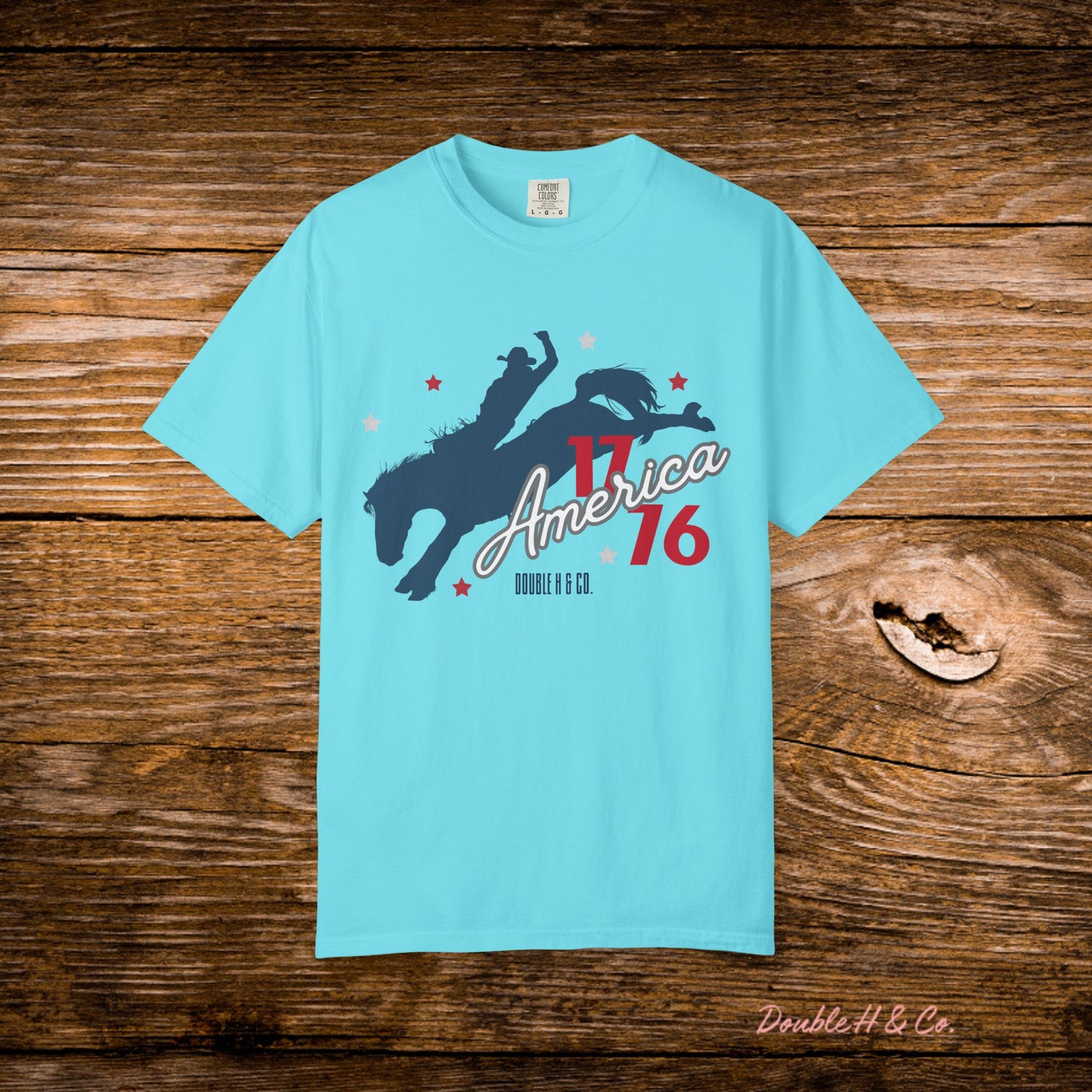 America Bucking Horse Graphic Tee