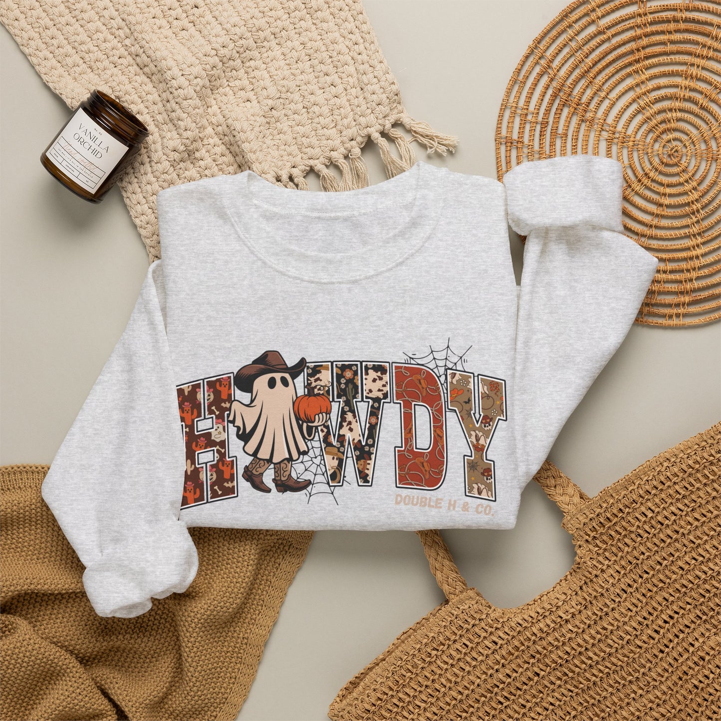 Howdy Cowboy Ghost Crewneck