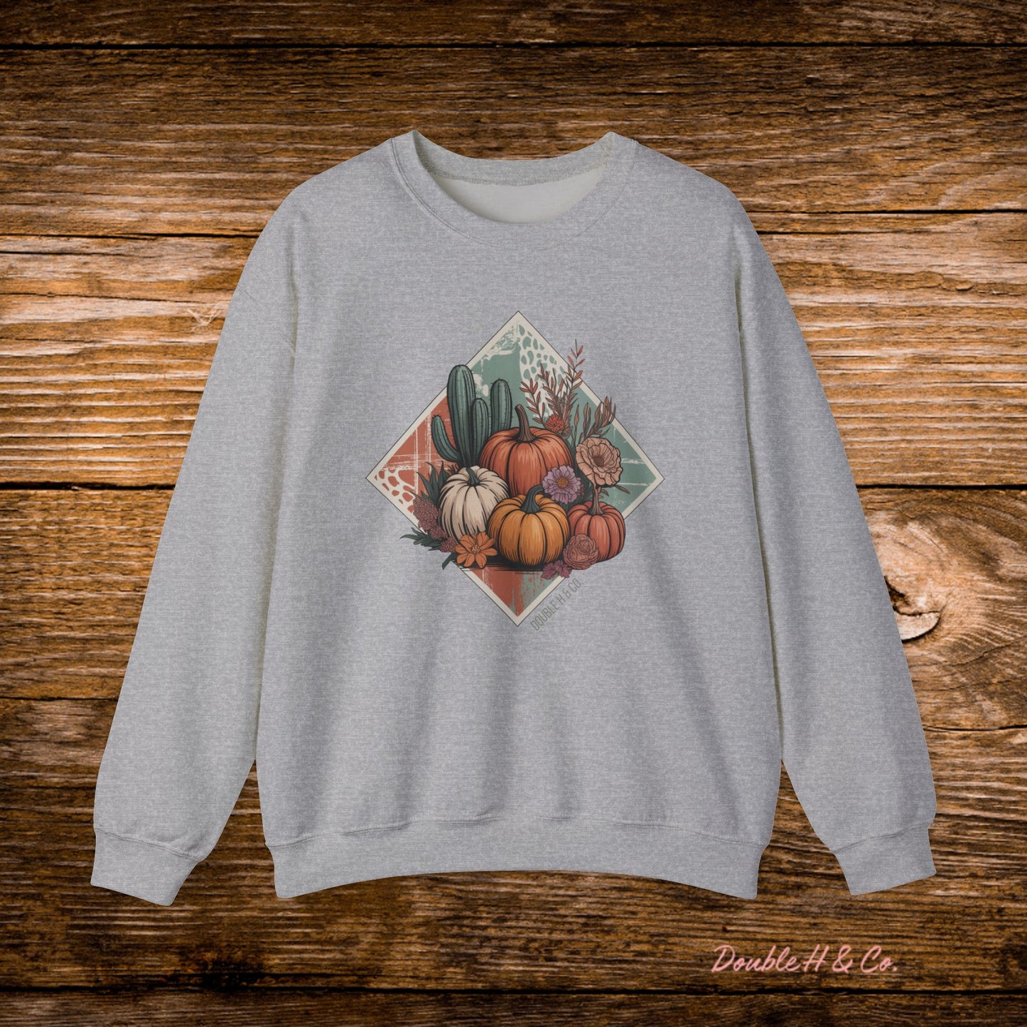 Rustic Fall Pumpkin Crewneck