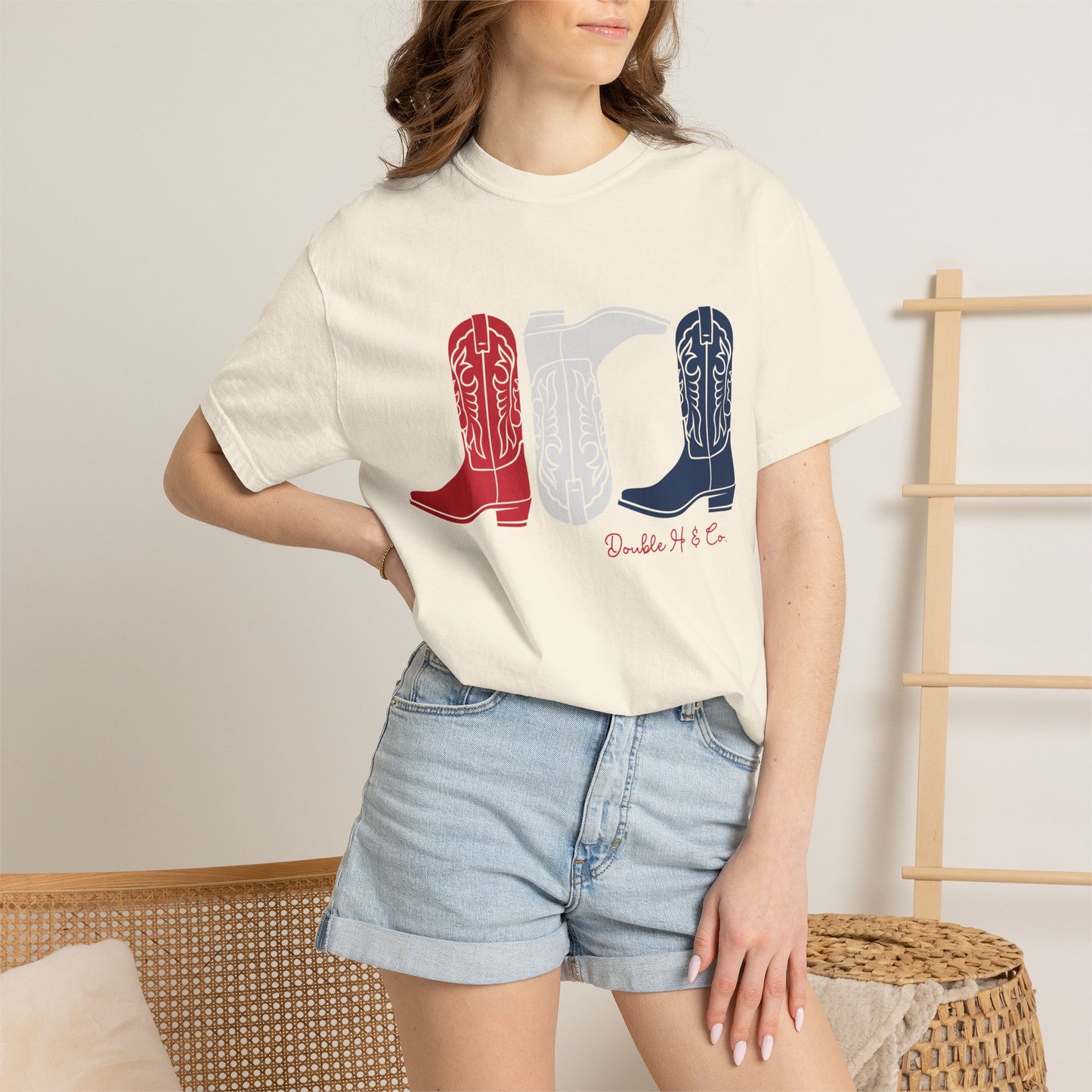 Patriotic Cowboy Boots Tee