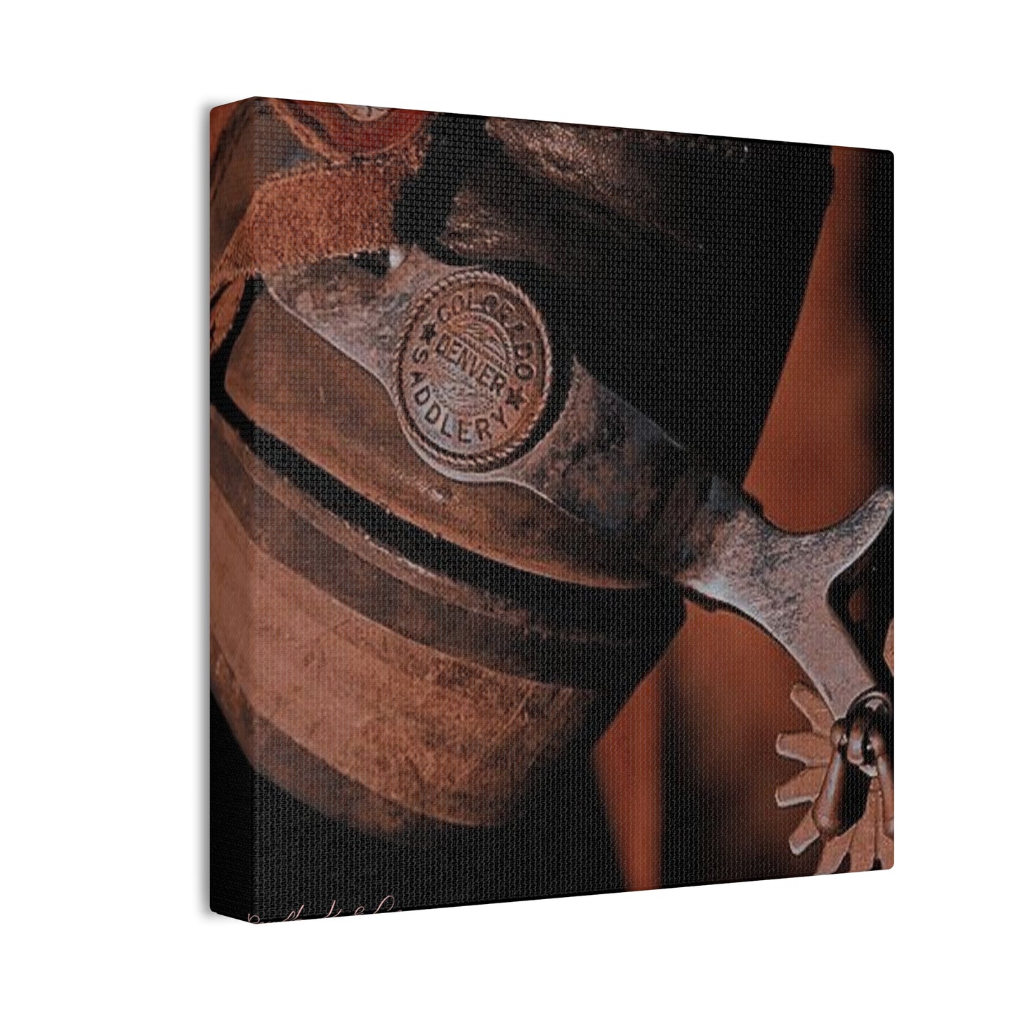 Rustic Boot & Spur Canvas