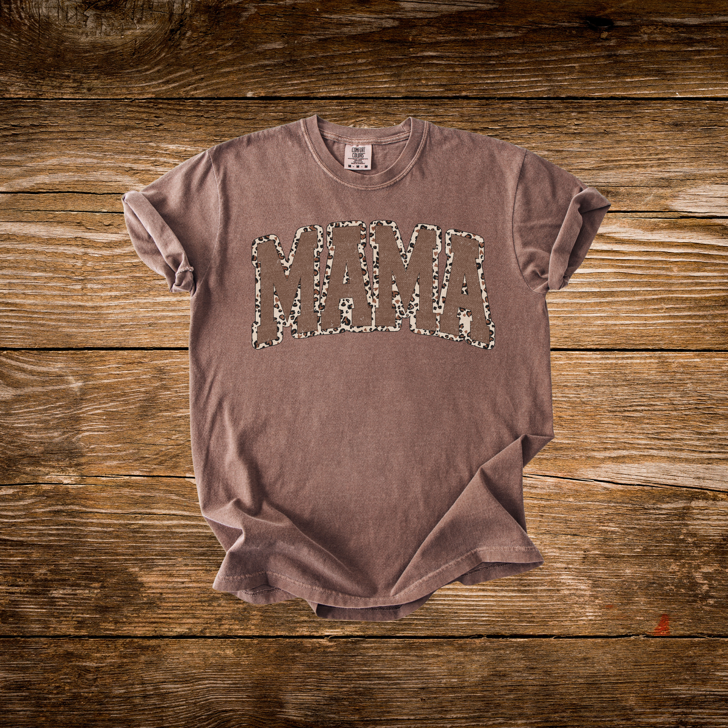 Cheetah Print Mama Tee
