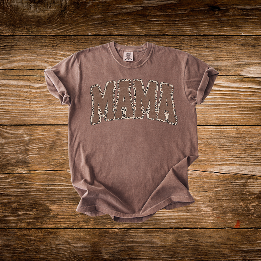 Cheetah Print Mama Tee