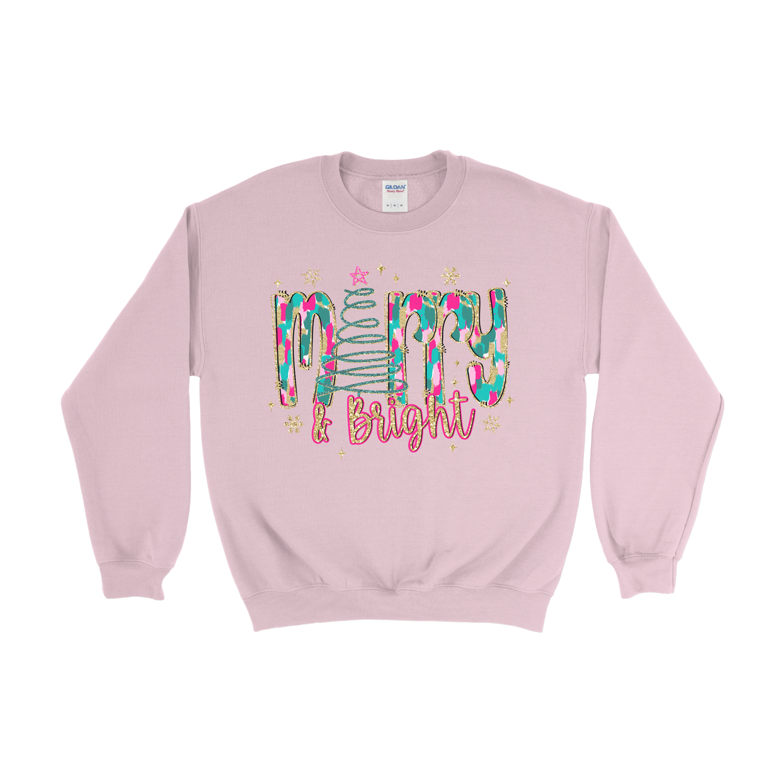 Paint Glitter Merry & Bright Crewneck