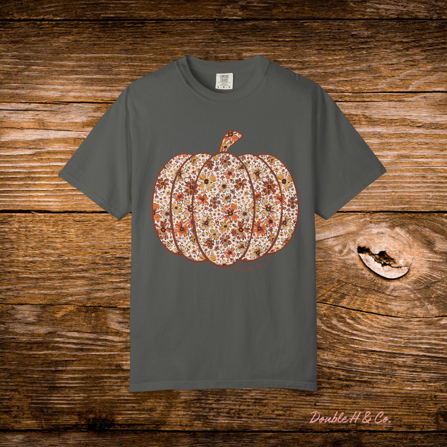 Floral Pumpkin Tee