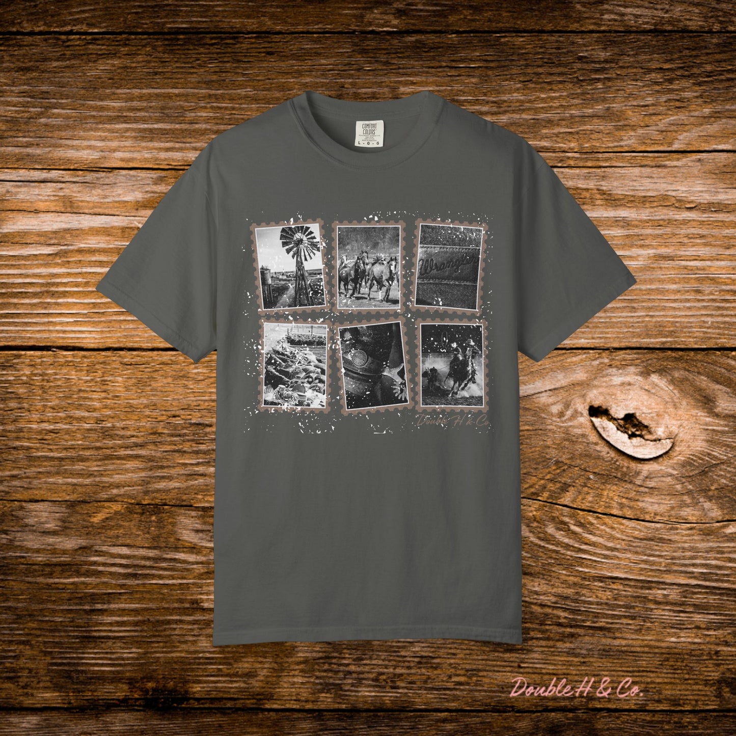 Rustic Postage Stamp Tee