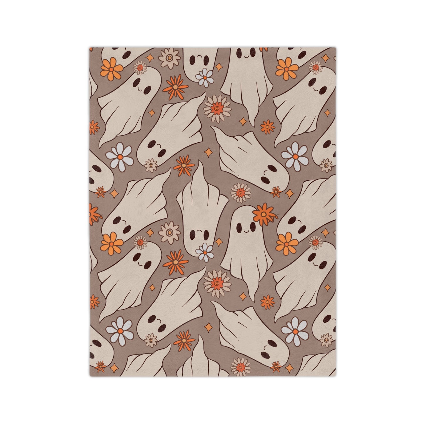 Flowers & Ghosts Throw Blanket