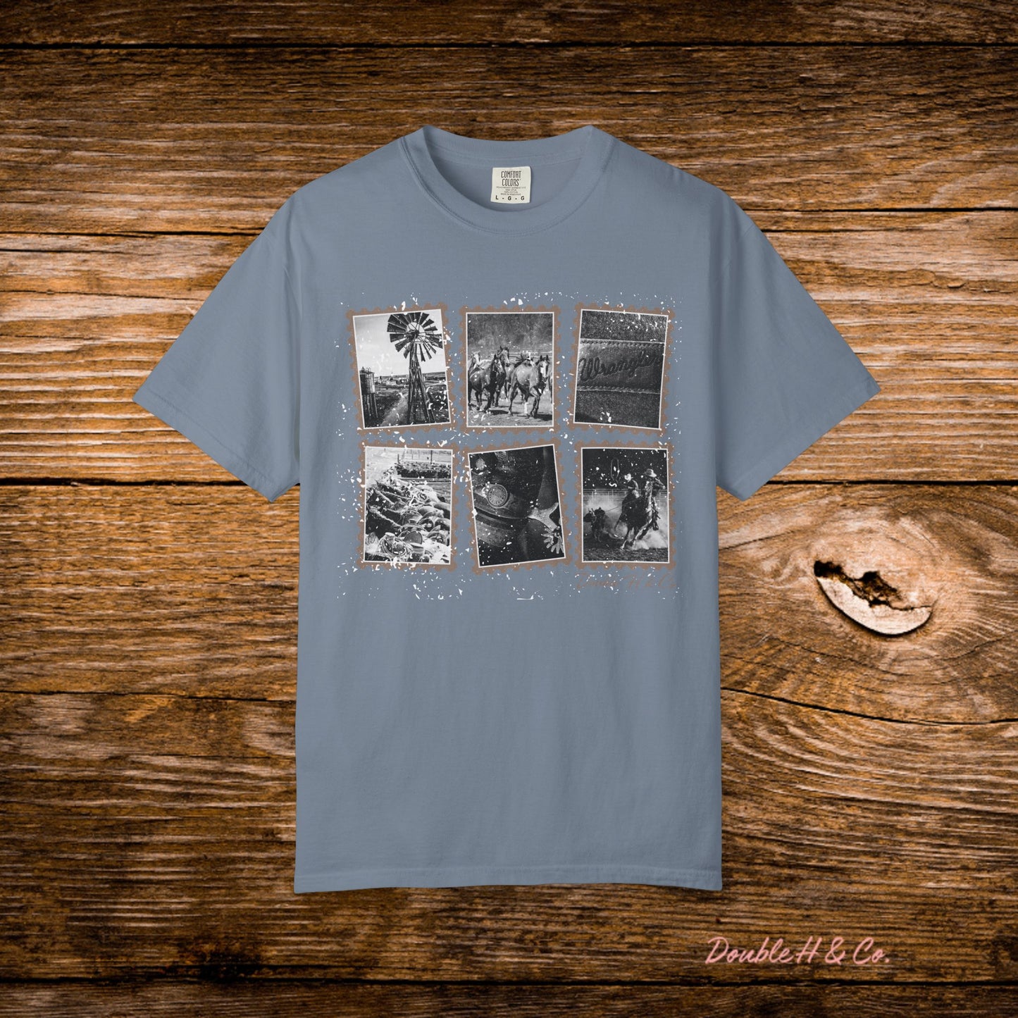 Rustic Postage Stamp Tee