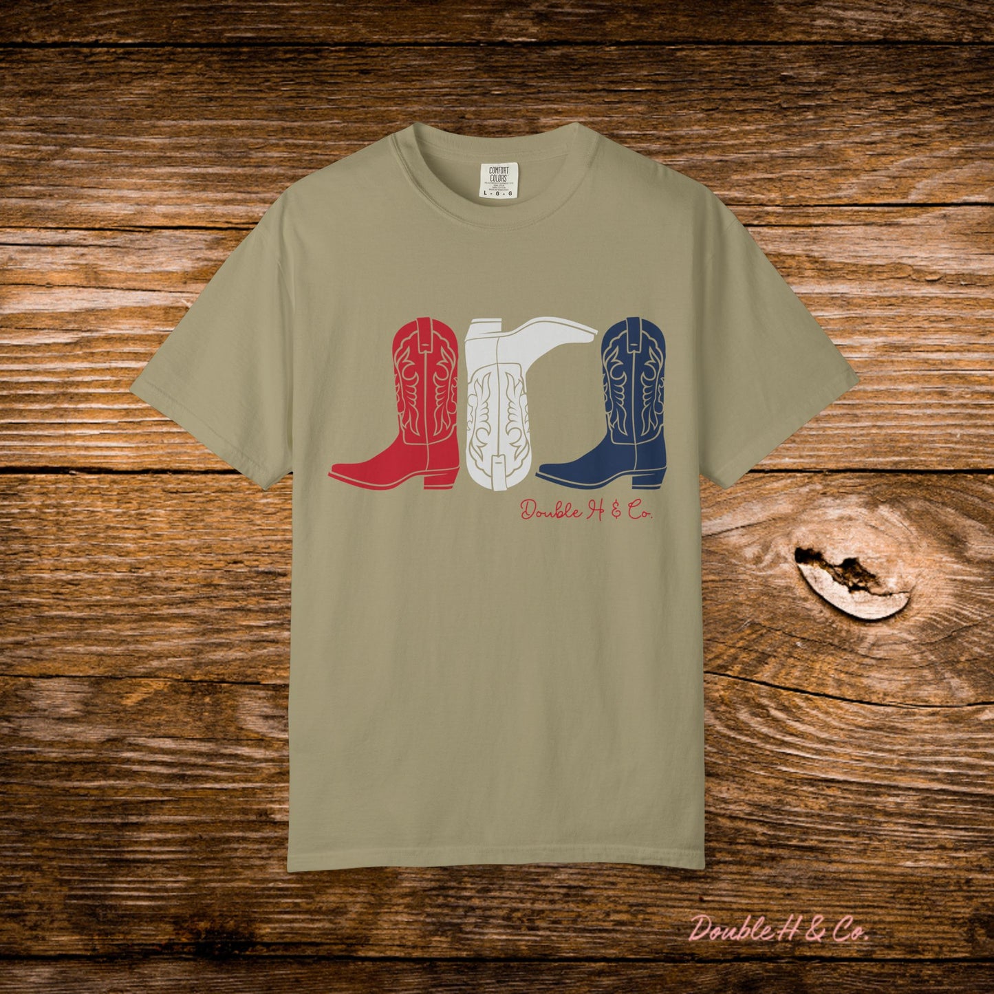 Patriotic Cowboy Boots Tee