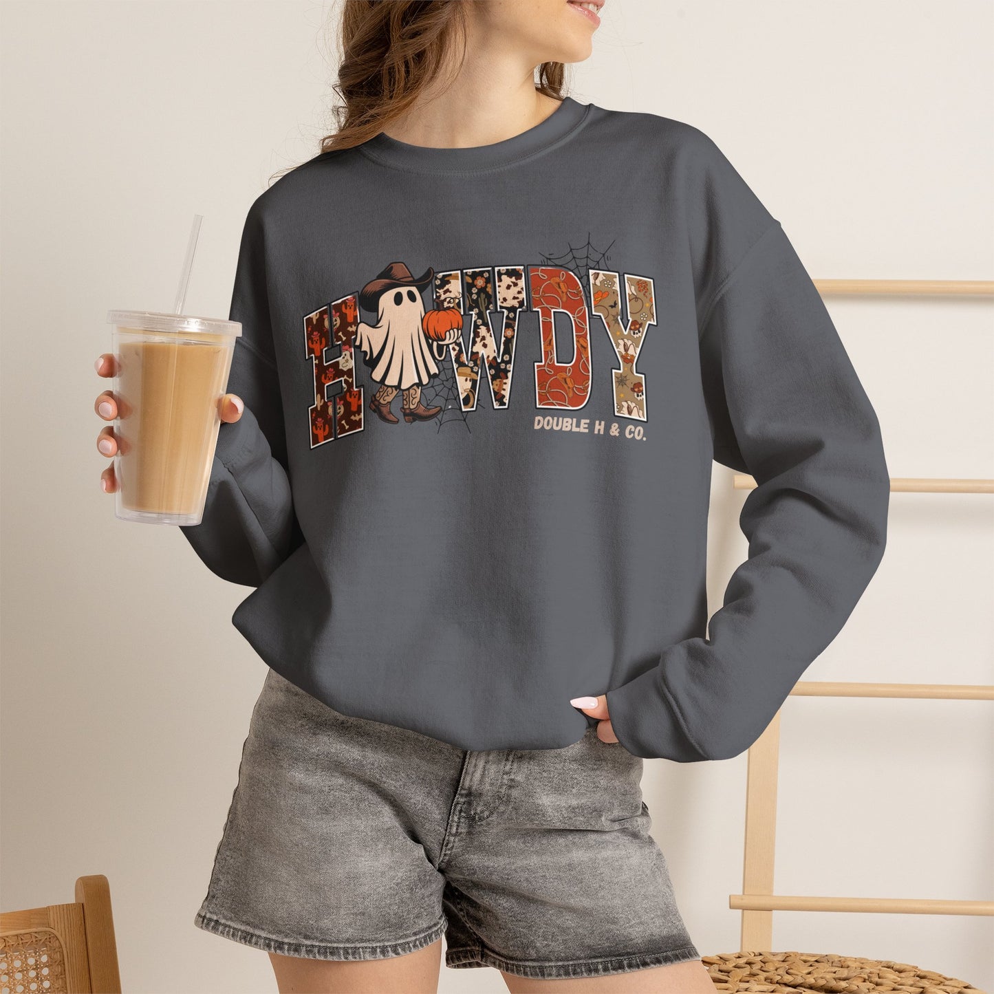 Howdy Cowboy Ghost Crewneck