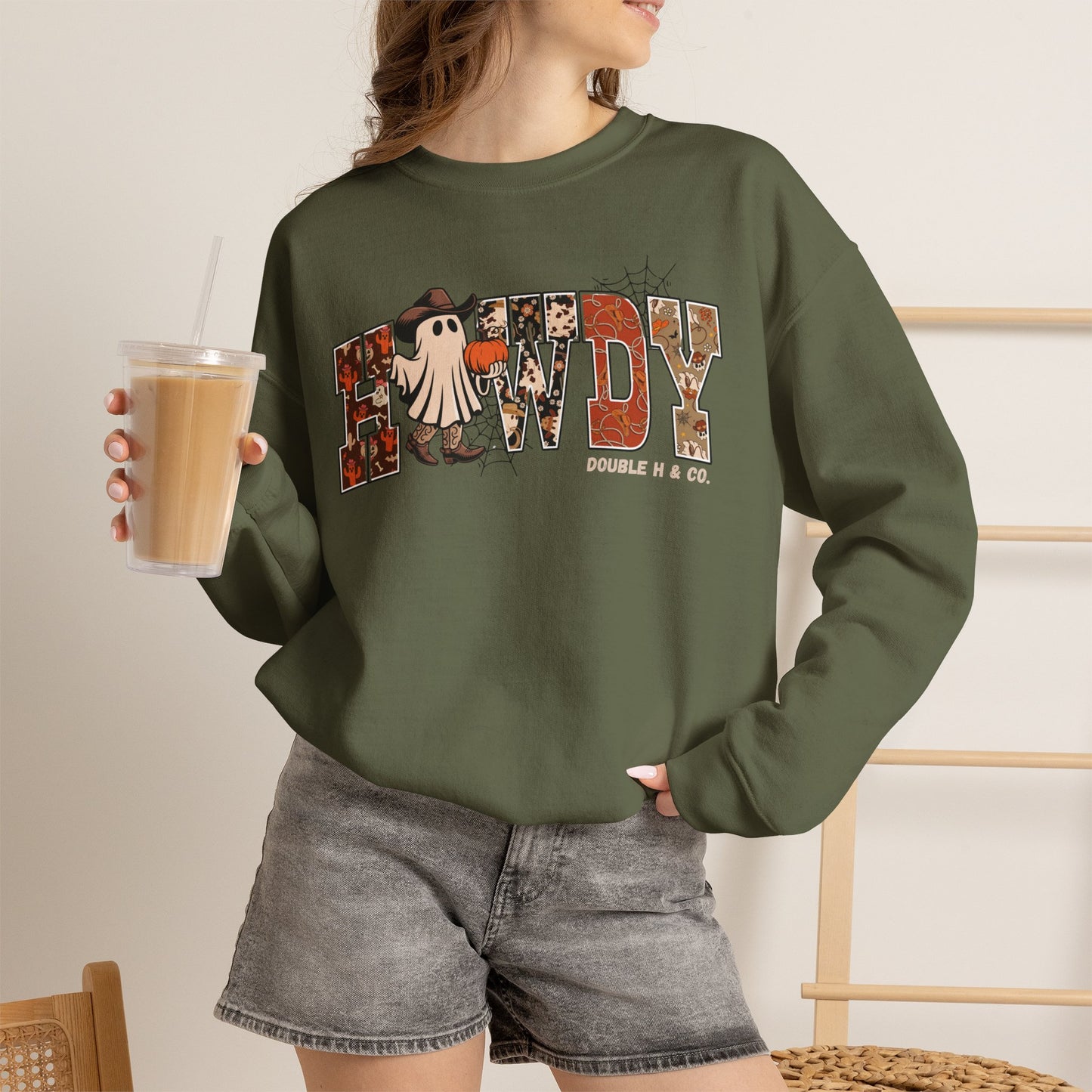 Howdy Cowboy Ghost Crewneck