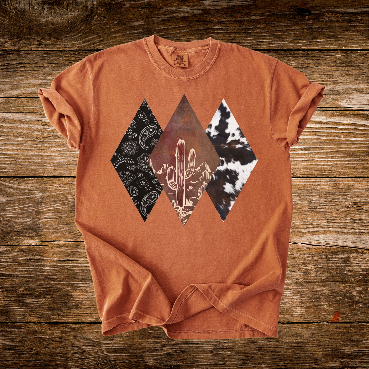 Western Themed Diamond Tee