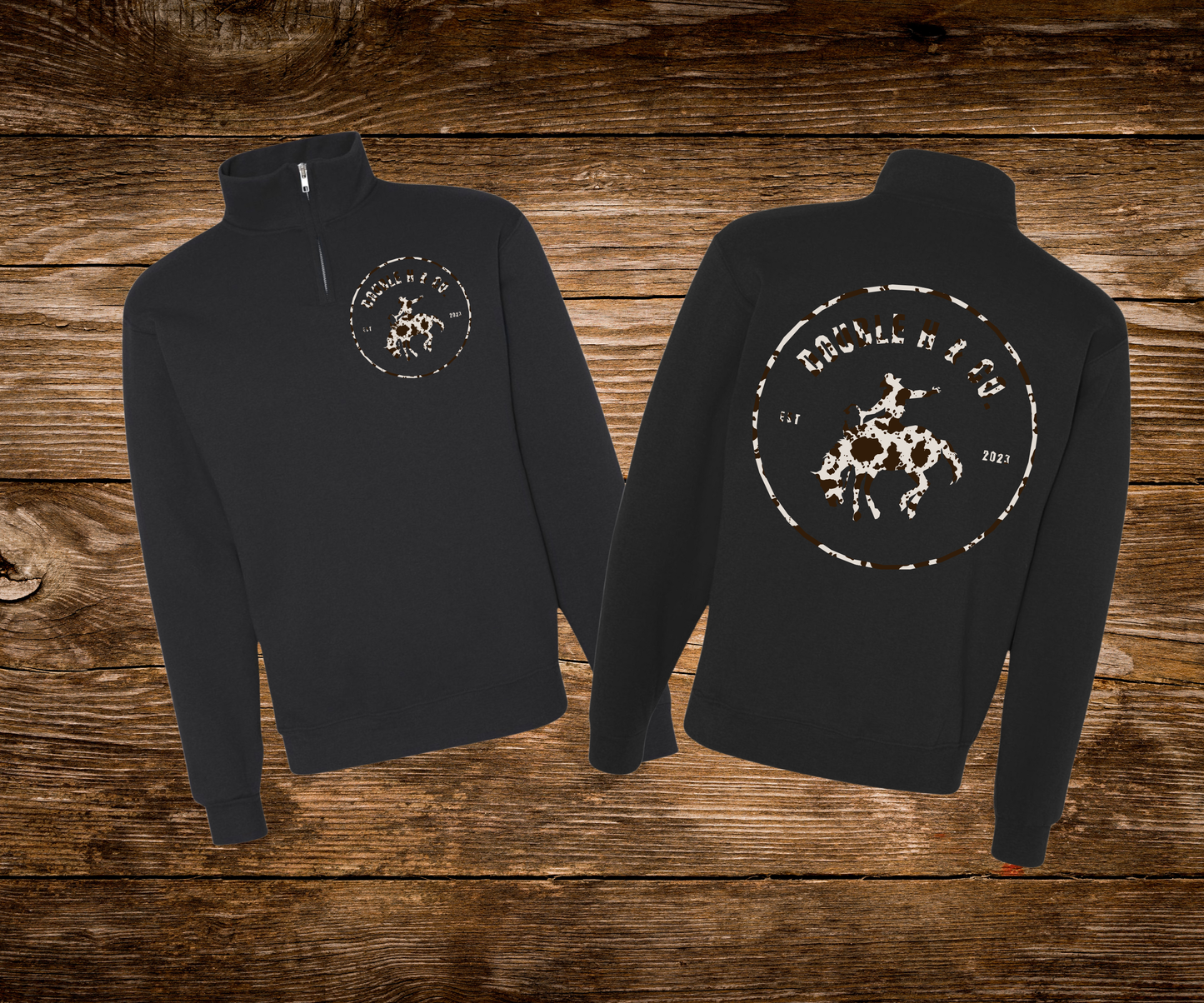 Double H & Co Logo Quarter Zip