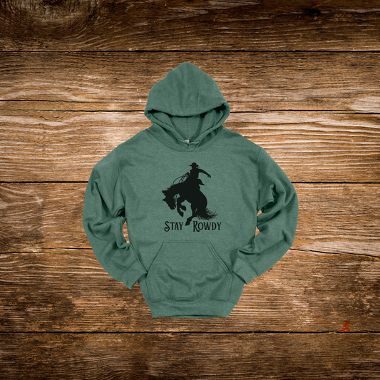 Stay Rowdy Bucking Horse Hoodie