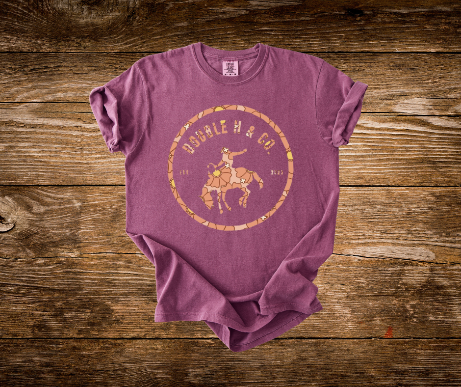 Pattern Double H & Co Logo Tee