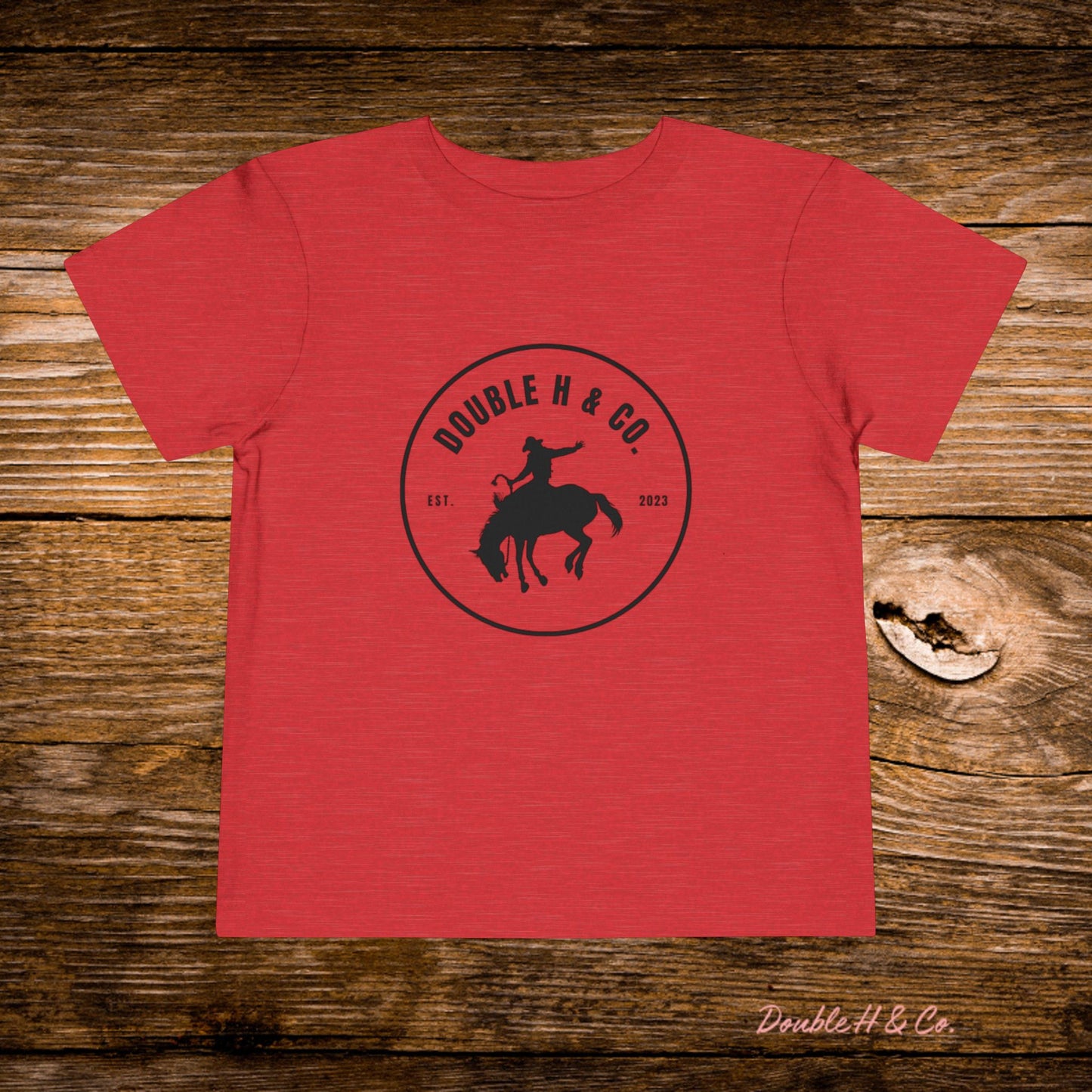 Black Double H & Co Logo Toddler Tee