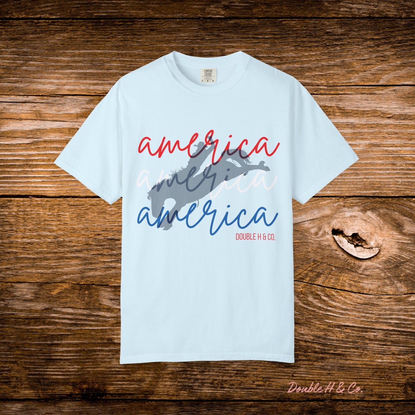 America Bucking Horse Graphic Tee