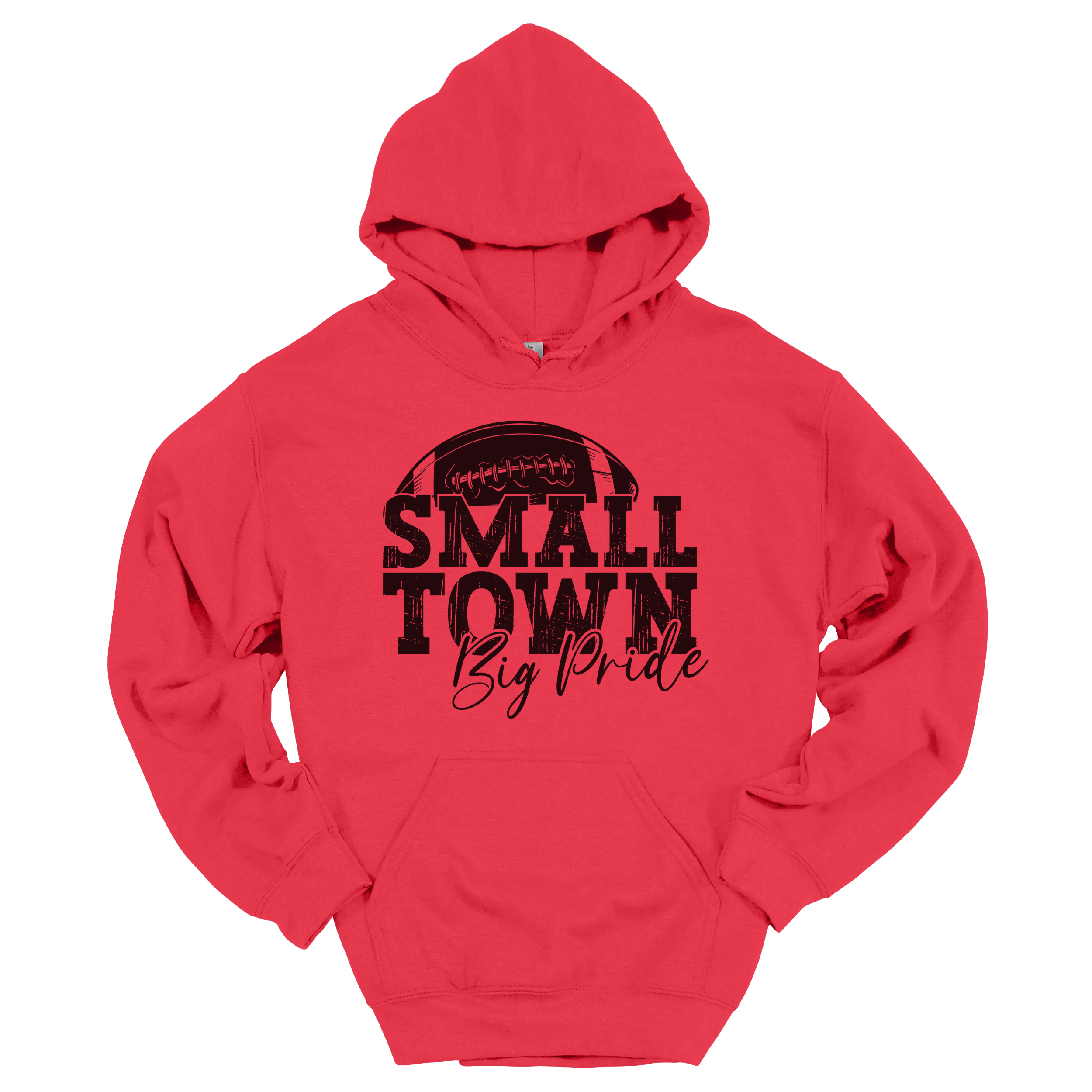 Football Small Town Big Pride Hoodie