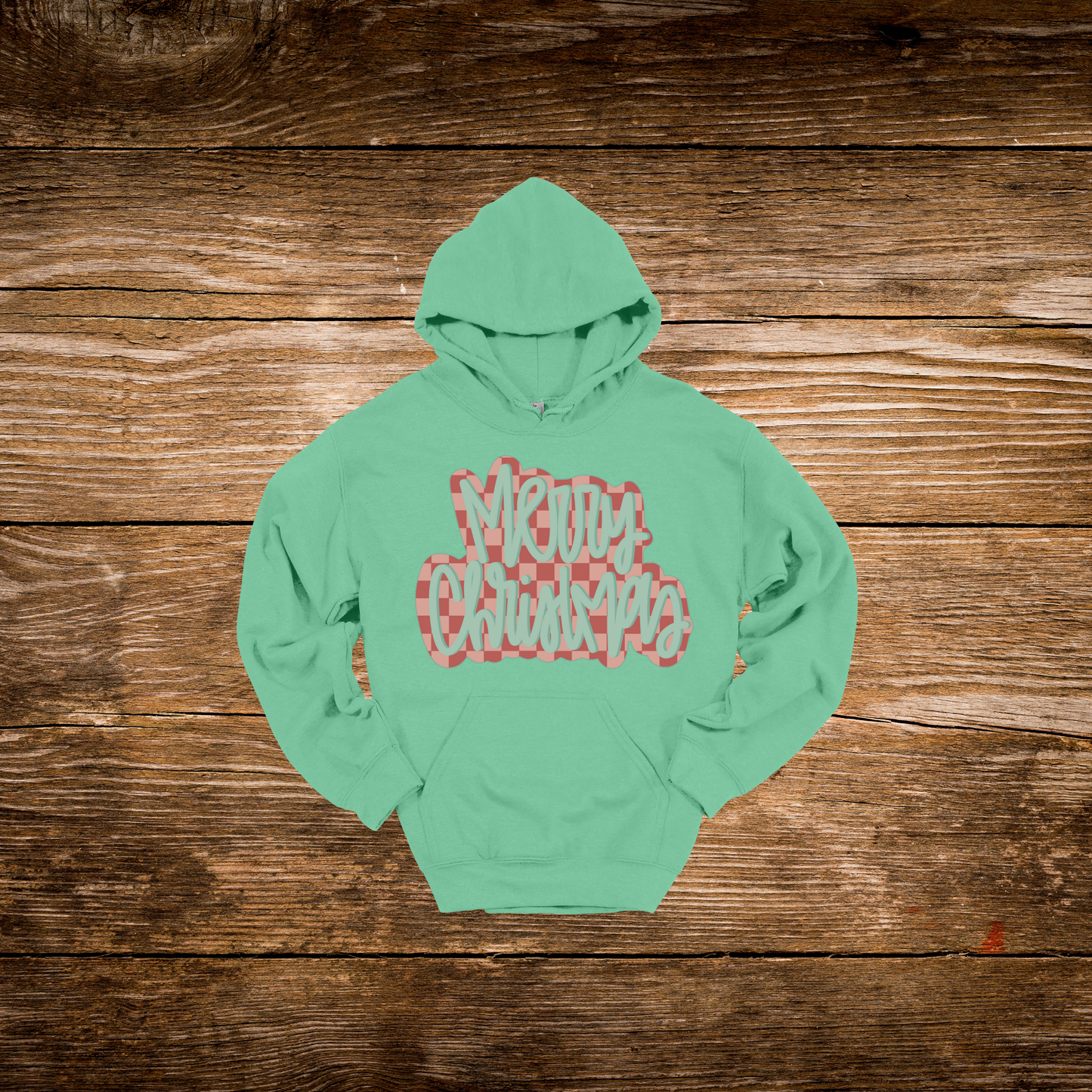 Checkered Merry Christmas Hoodie