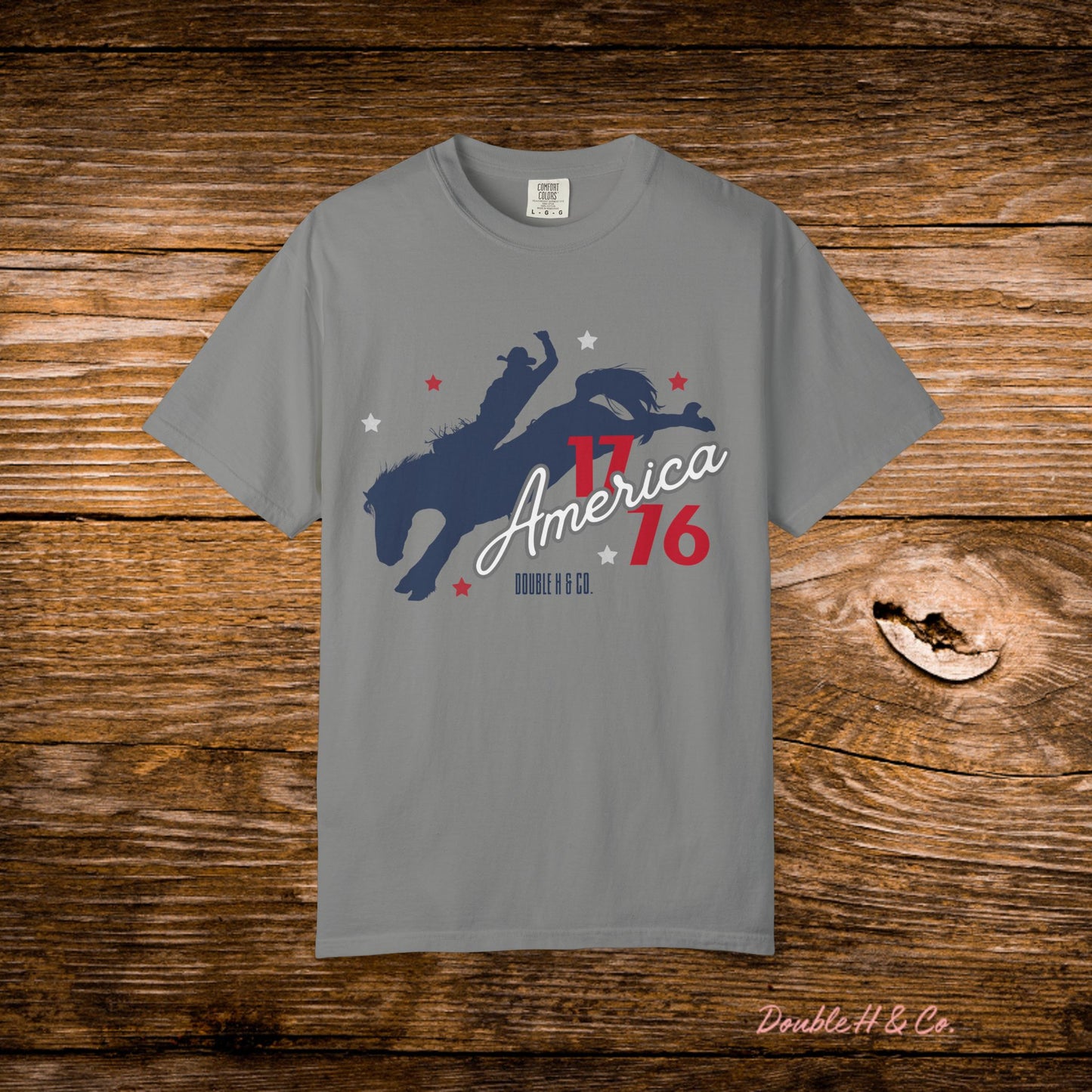 America Bucking Horse Graphic Tee