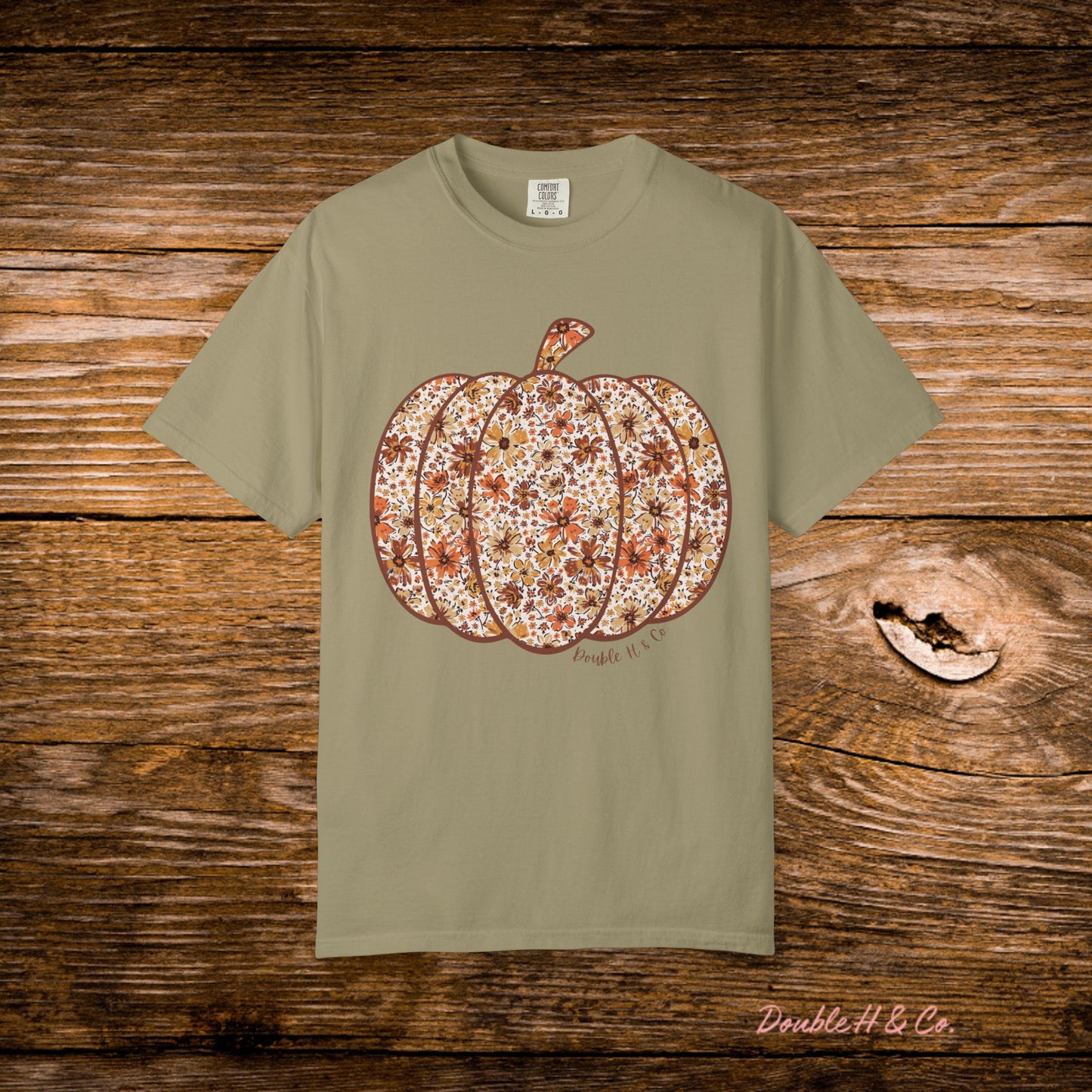 Floral Pumpkin Tee