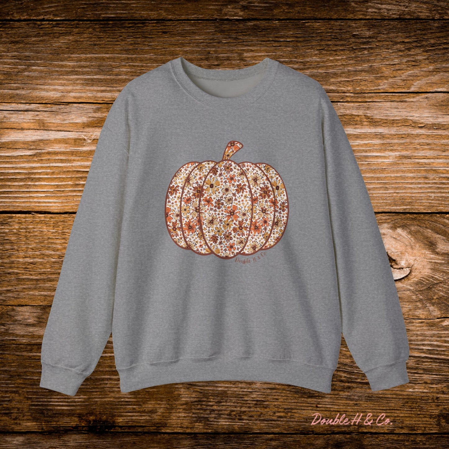 Floral Pumpkin Crewneck