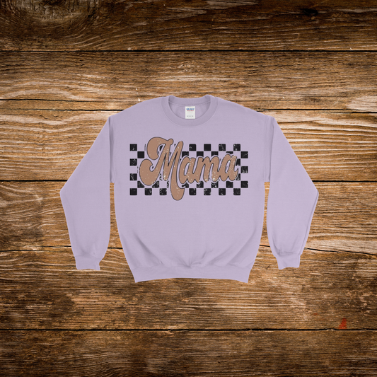 Checkered Mama Crewneck