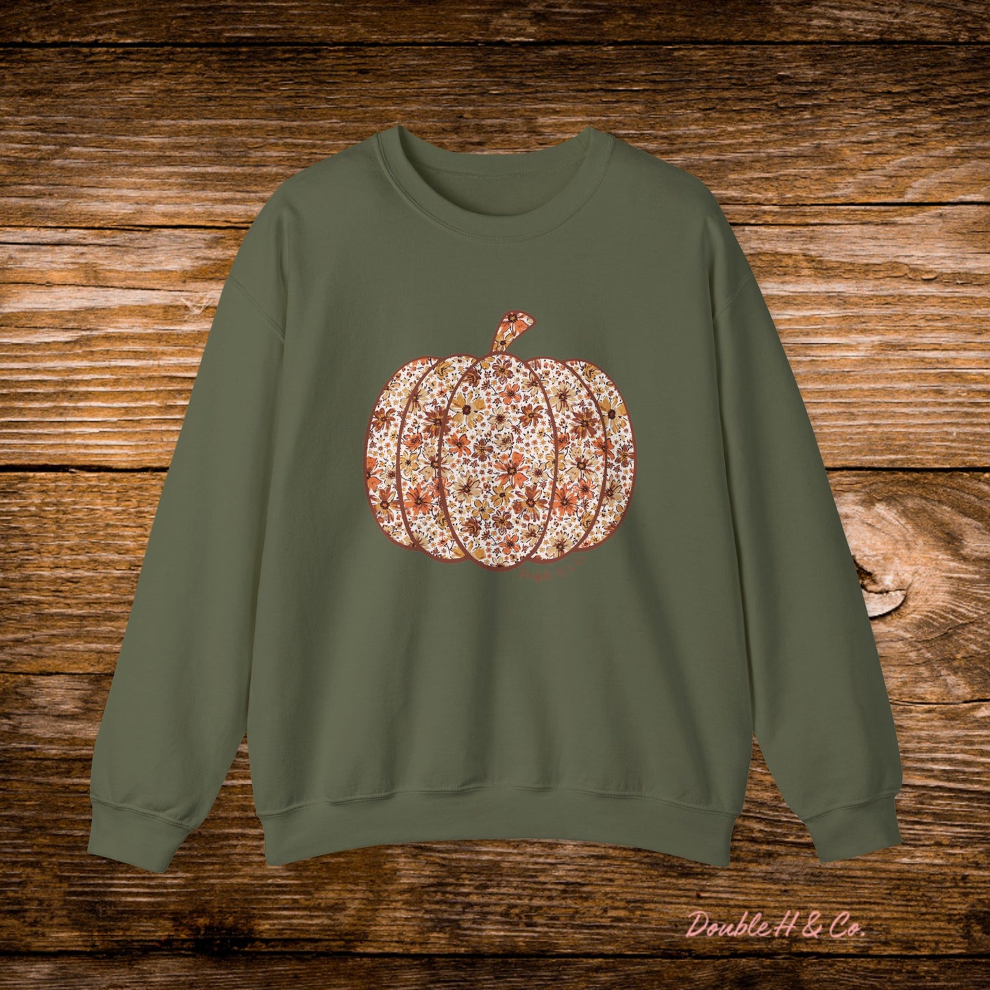Floral Pumpkin Crewneck