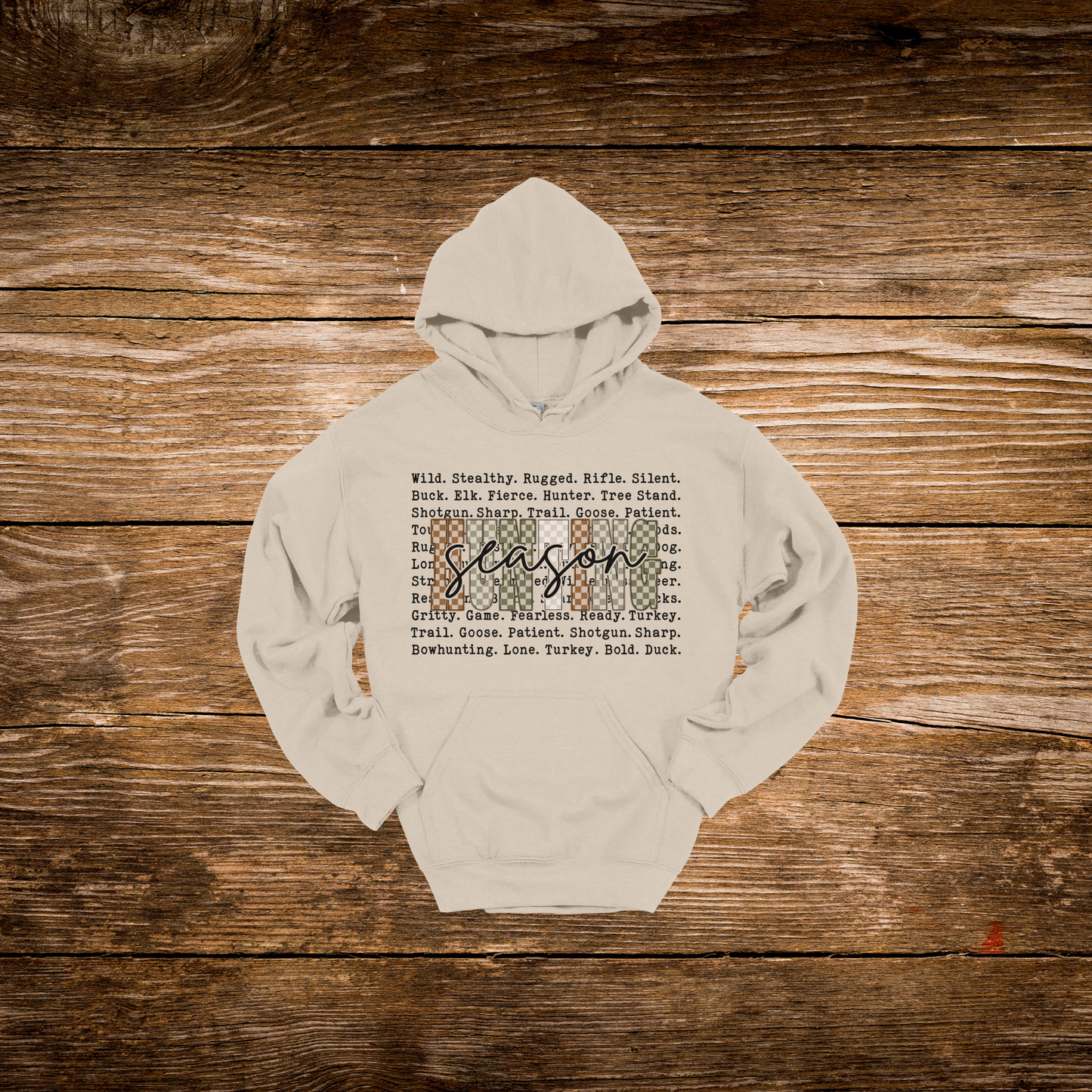 Checkered Hunting Season Hoodie