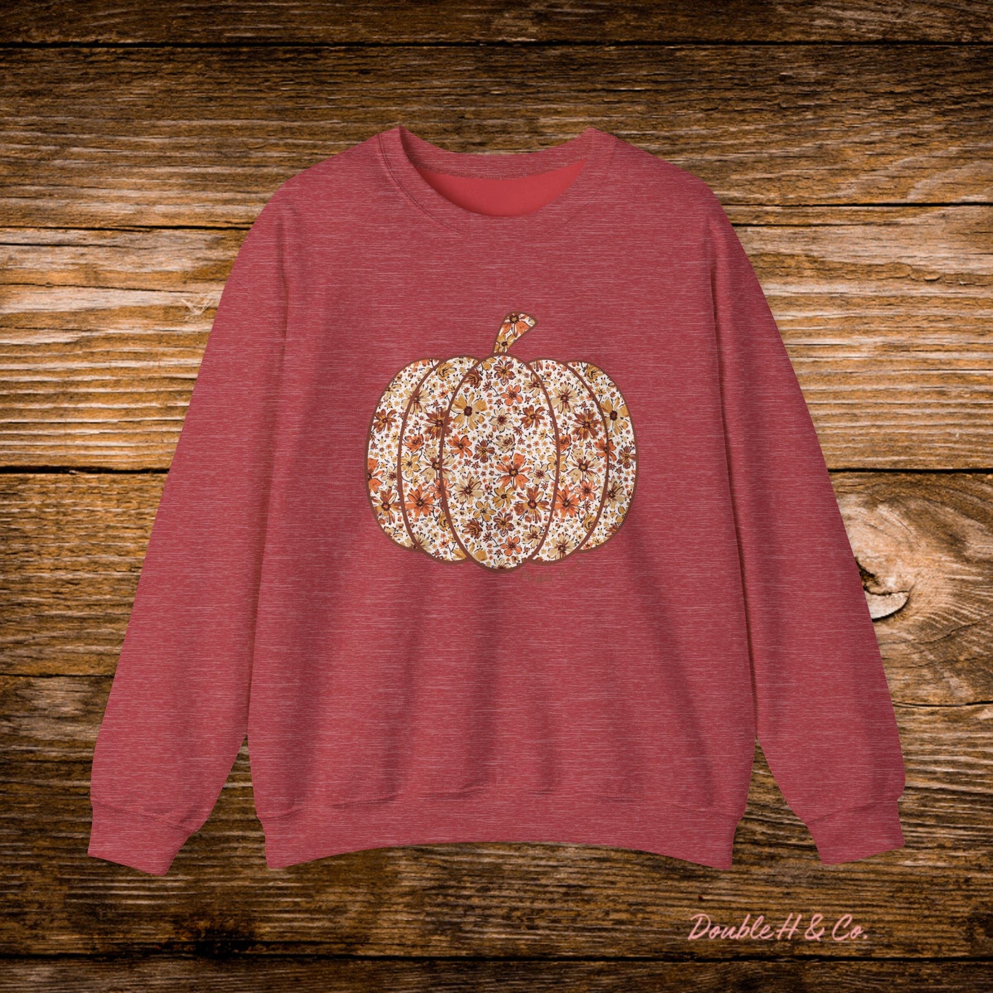 Floral Pumpkin Crewneck