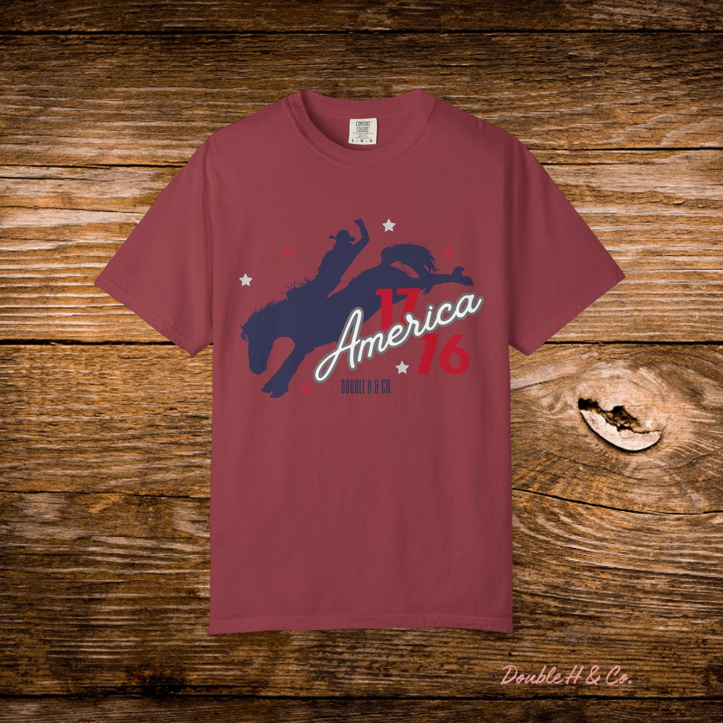 America Bucking Horse Graphic Tee