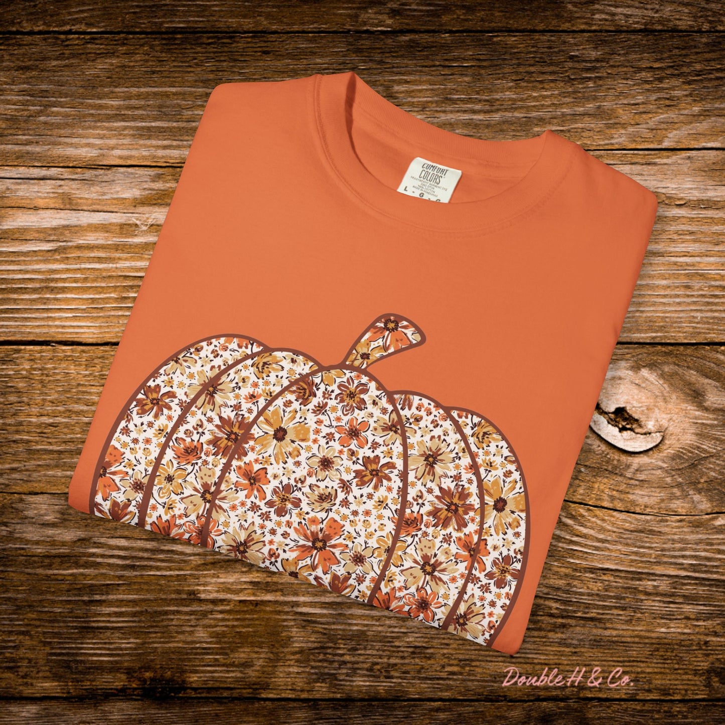 Floral Pumpkin Tee