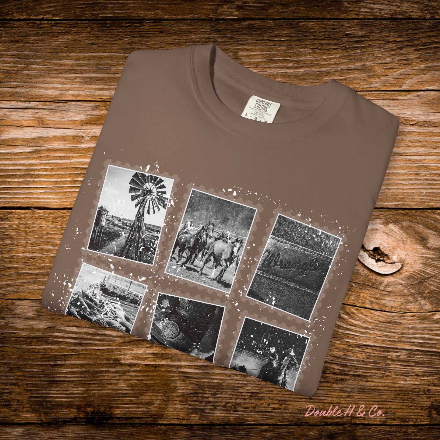Rustic Postage Stamp Tee