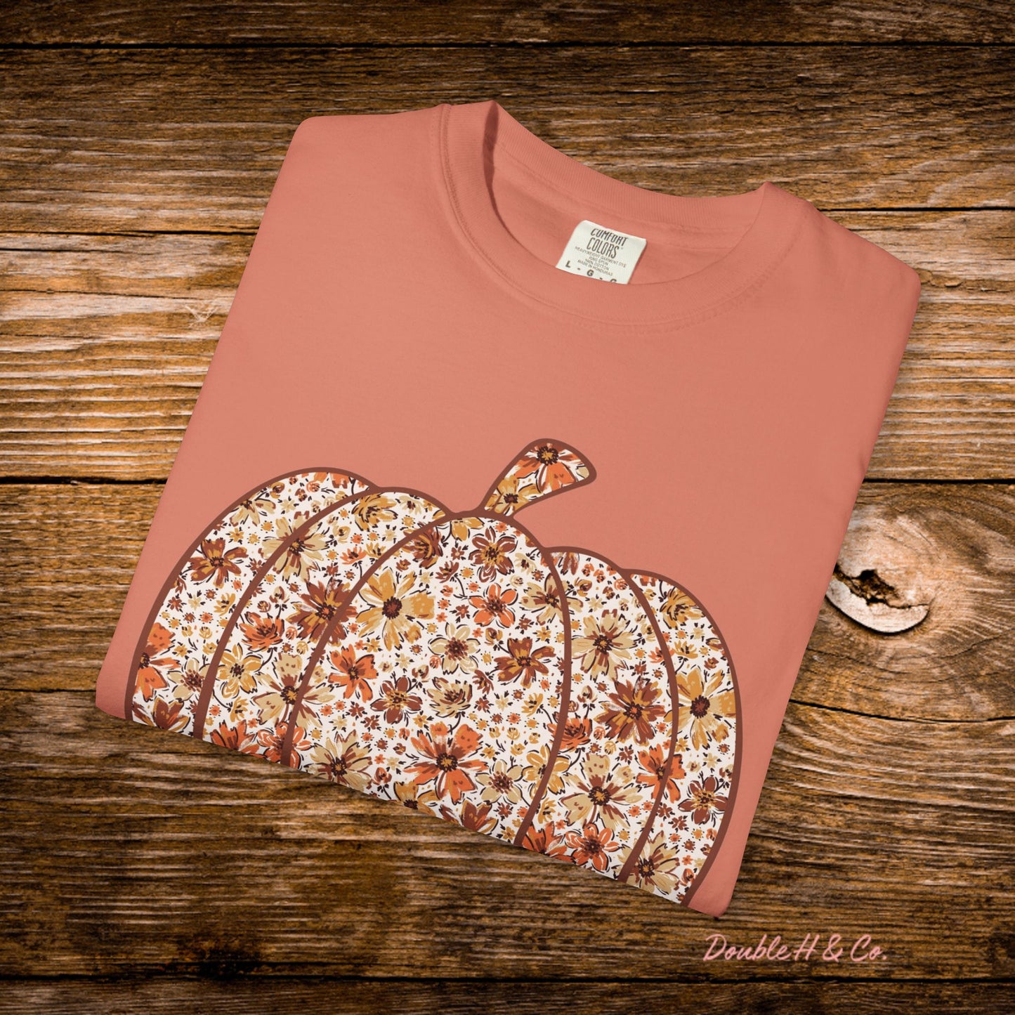 Floral Pumpkin Tee