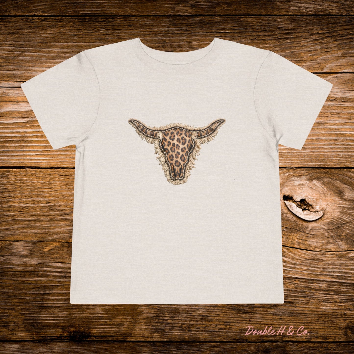 Leopard Longhorn Toddler Tee