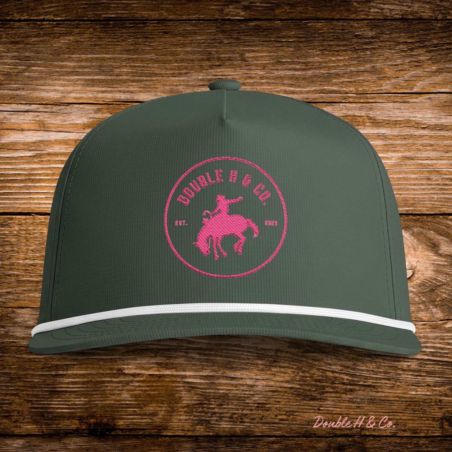 Rodeo Rope Hat w/ Pink Logo