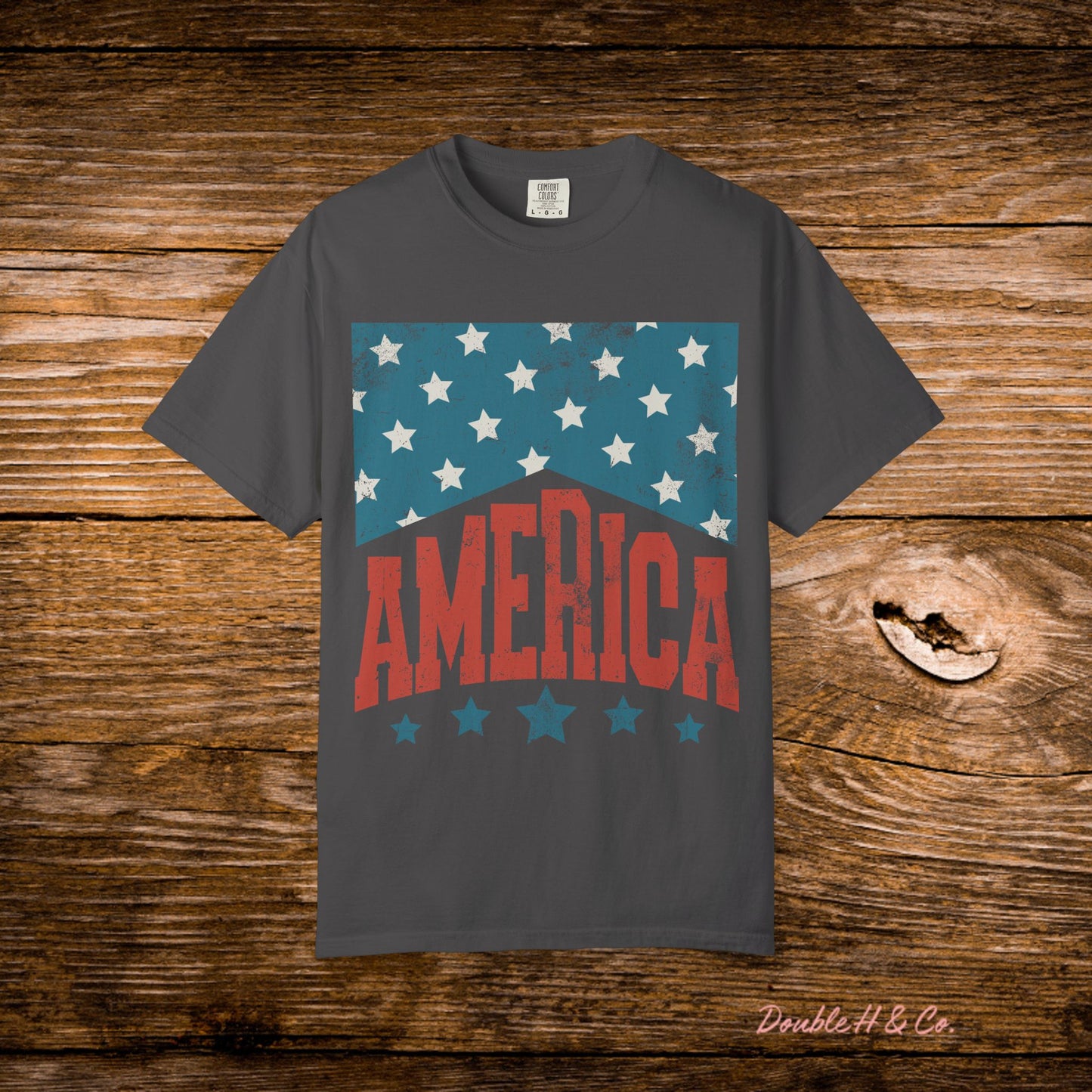America Vintage Flag Tee